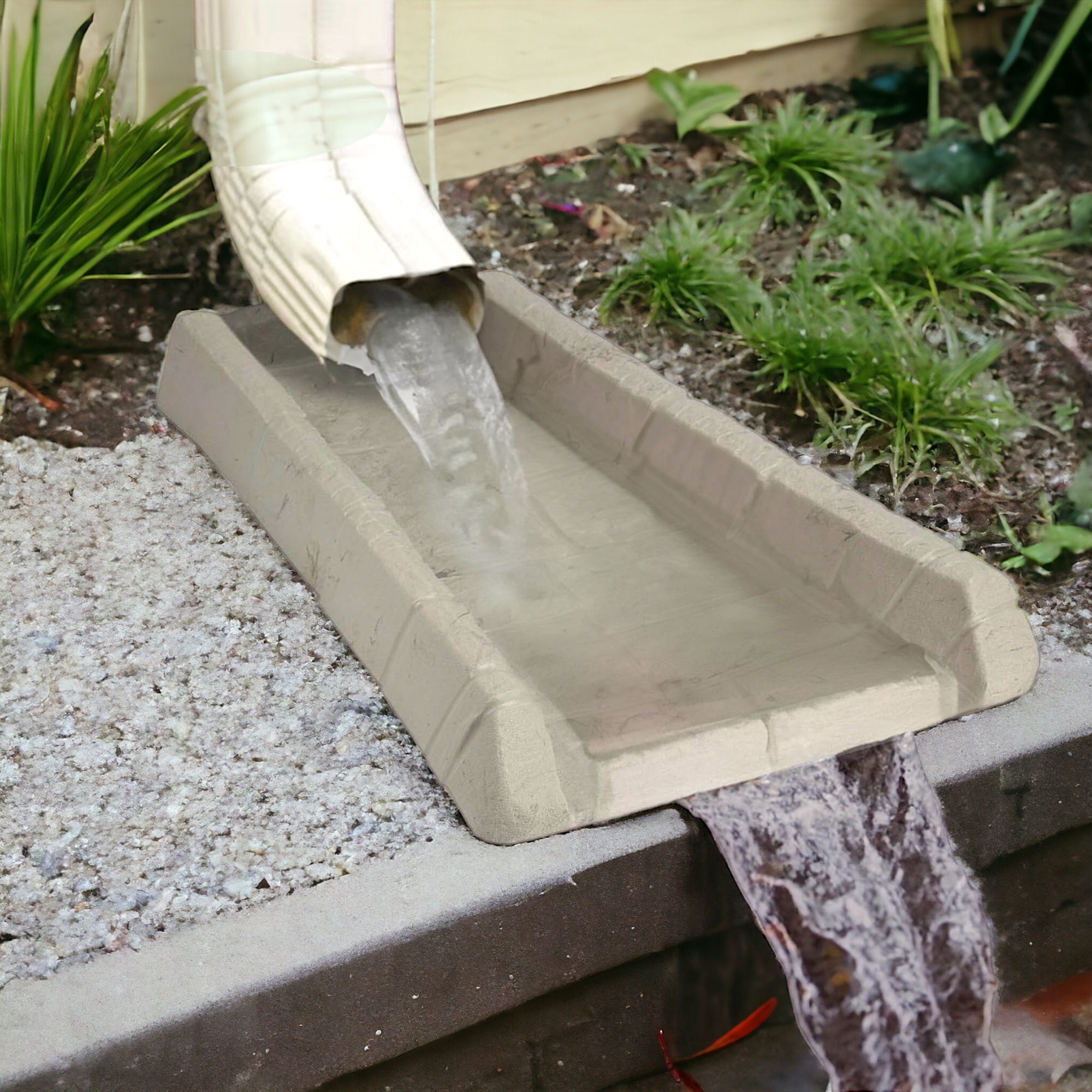 Concrete Molds DIY Rain Gutter Downspout Splash Jamaica