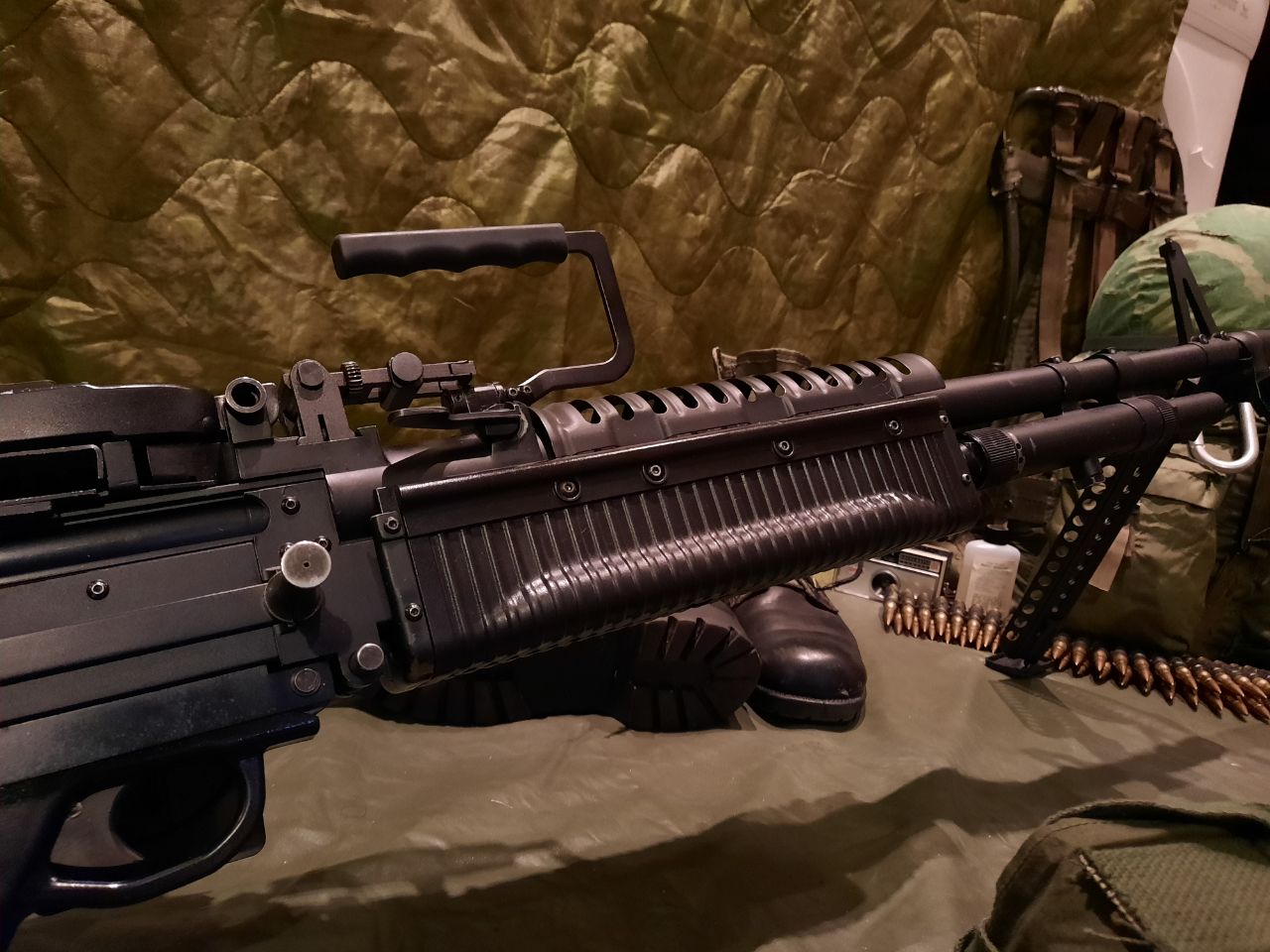 Turns out the real PVS-4 mounting brackets for M60s fit the A&K