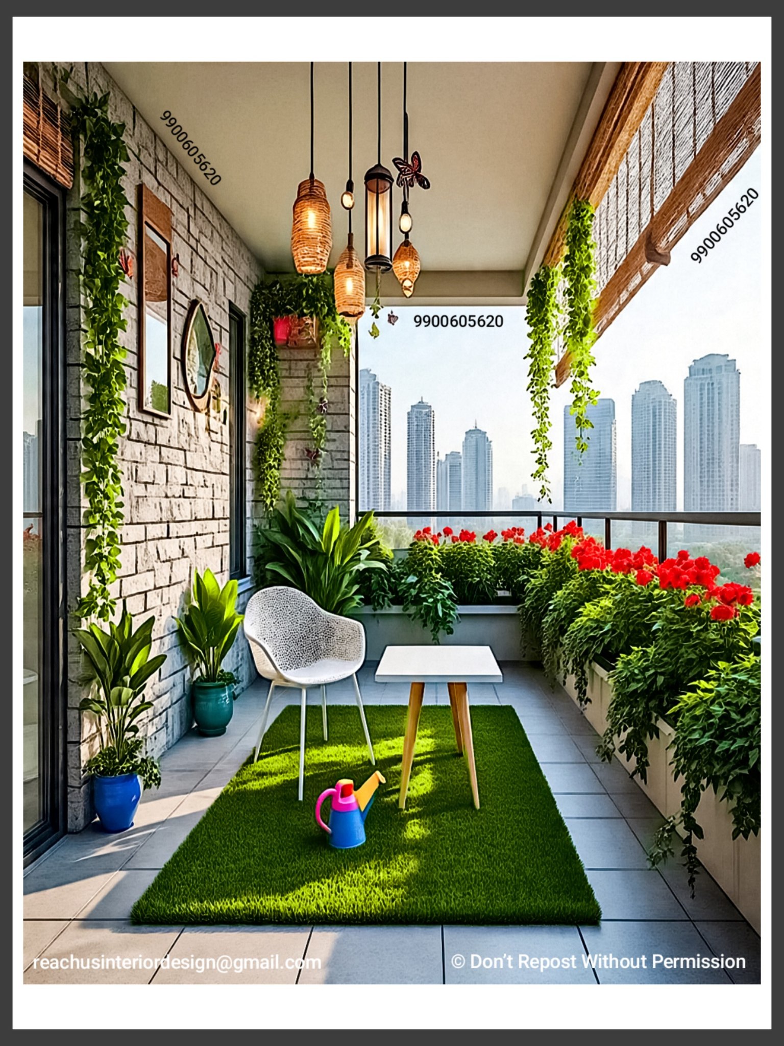 Home Designs - Transform your urban balcony into a serene... | Facebook