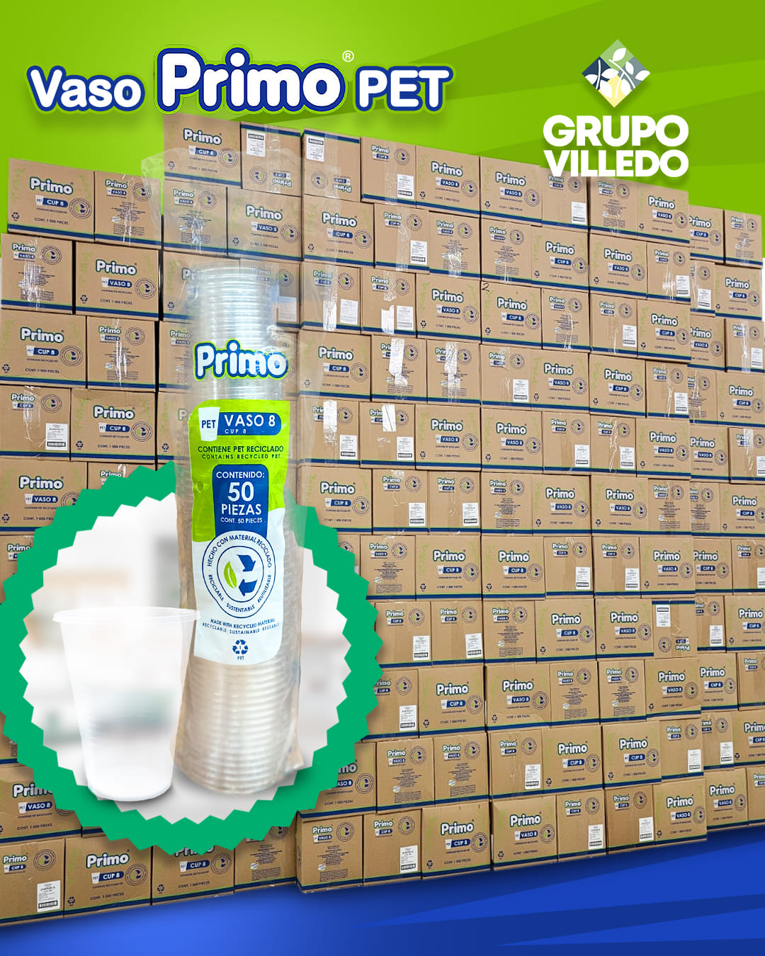 Grupo Villedo - 🥤 Vaso Primo PET #8: Transparencia y resistencia para ...