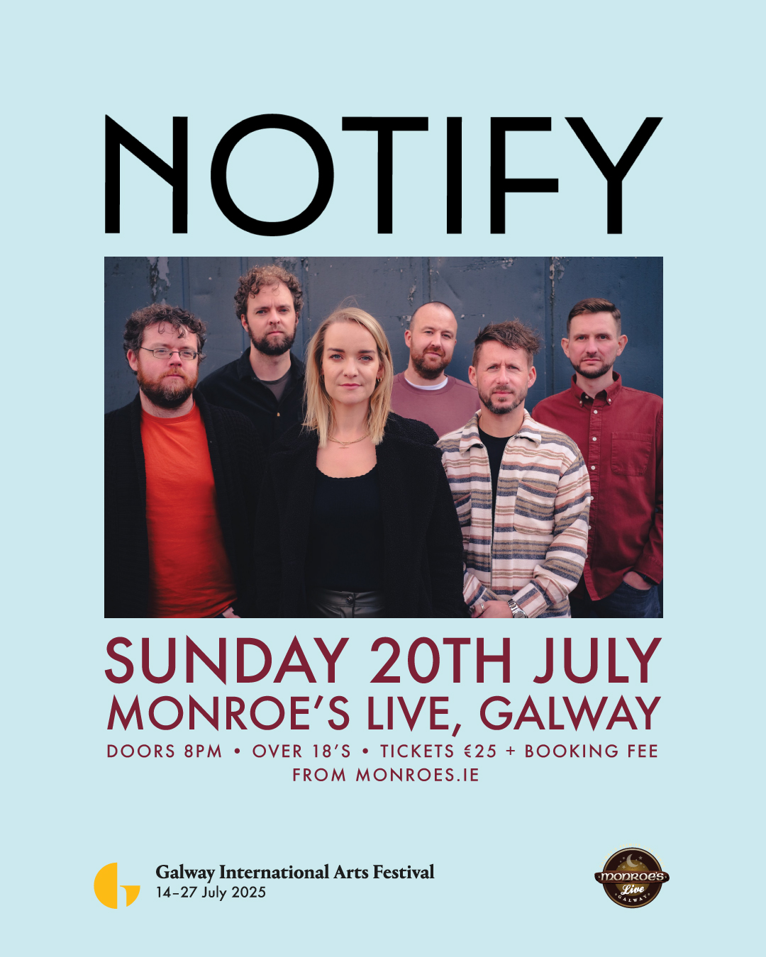 Monroe's - This is going to be a super special show as part of #GIAF25 ...