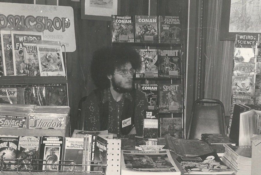 Vintage Comic Shop with EC Sci-Fi Reprints and Marvel Comics