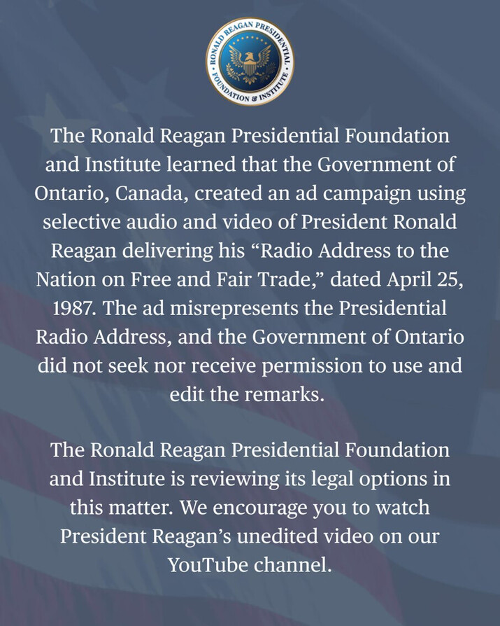 The Ronald Reagan Foundation... - Stop Voting for Democrats | Facebook