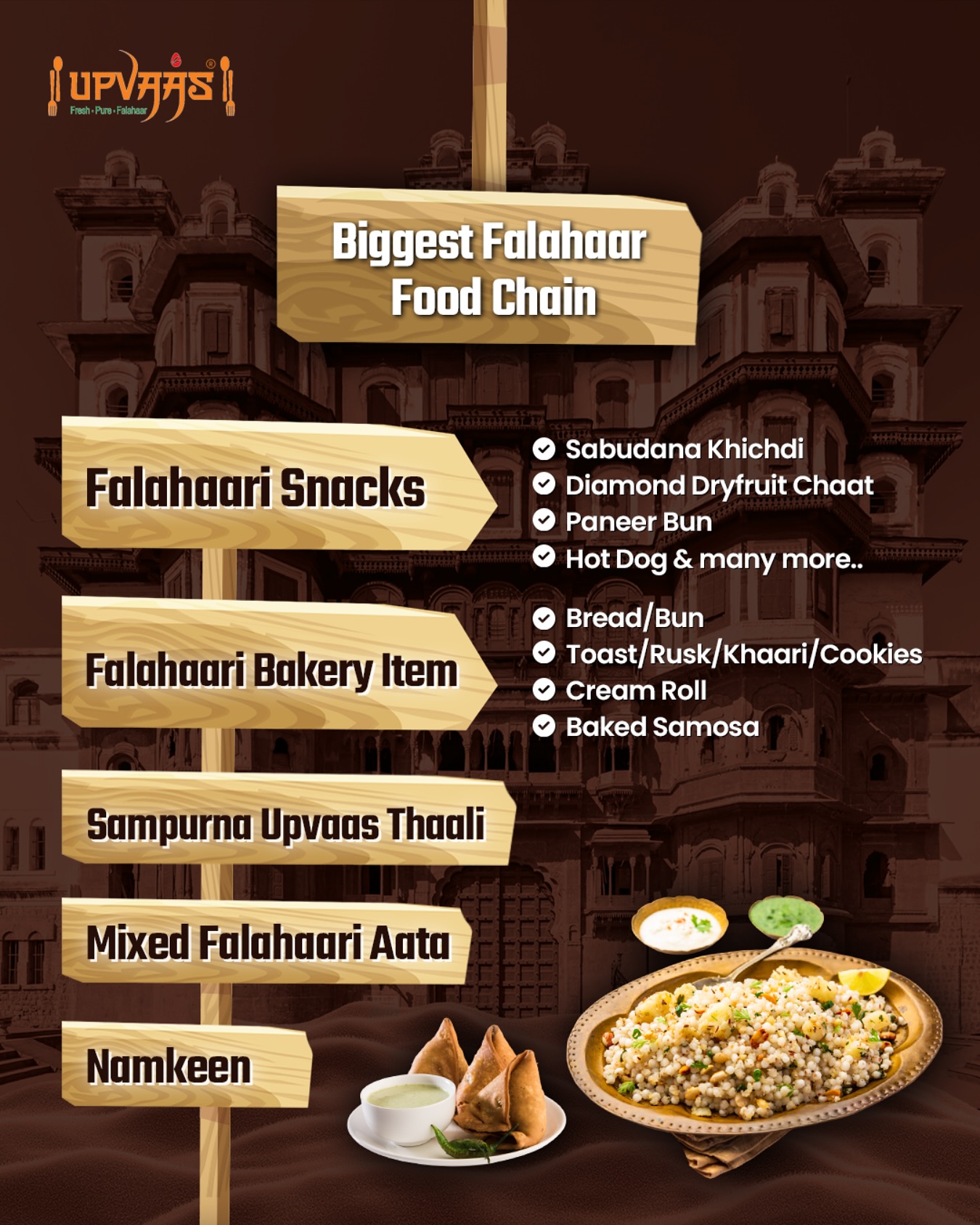 Upvaas - UPVAAS - The biggest falahaar food chain🌻 Serving 108 ...