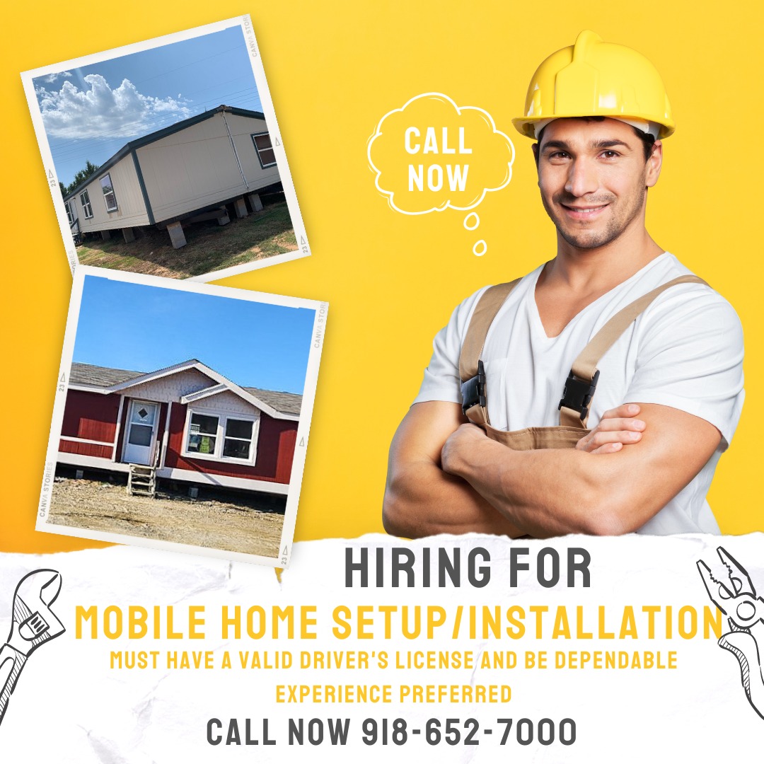 Sherlock - Help Wanted Mobile Home Setup/Installation (Henryetta ...