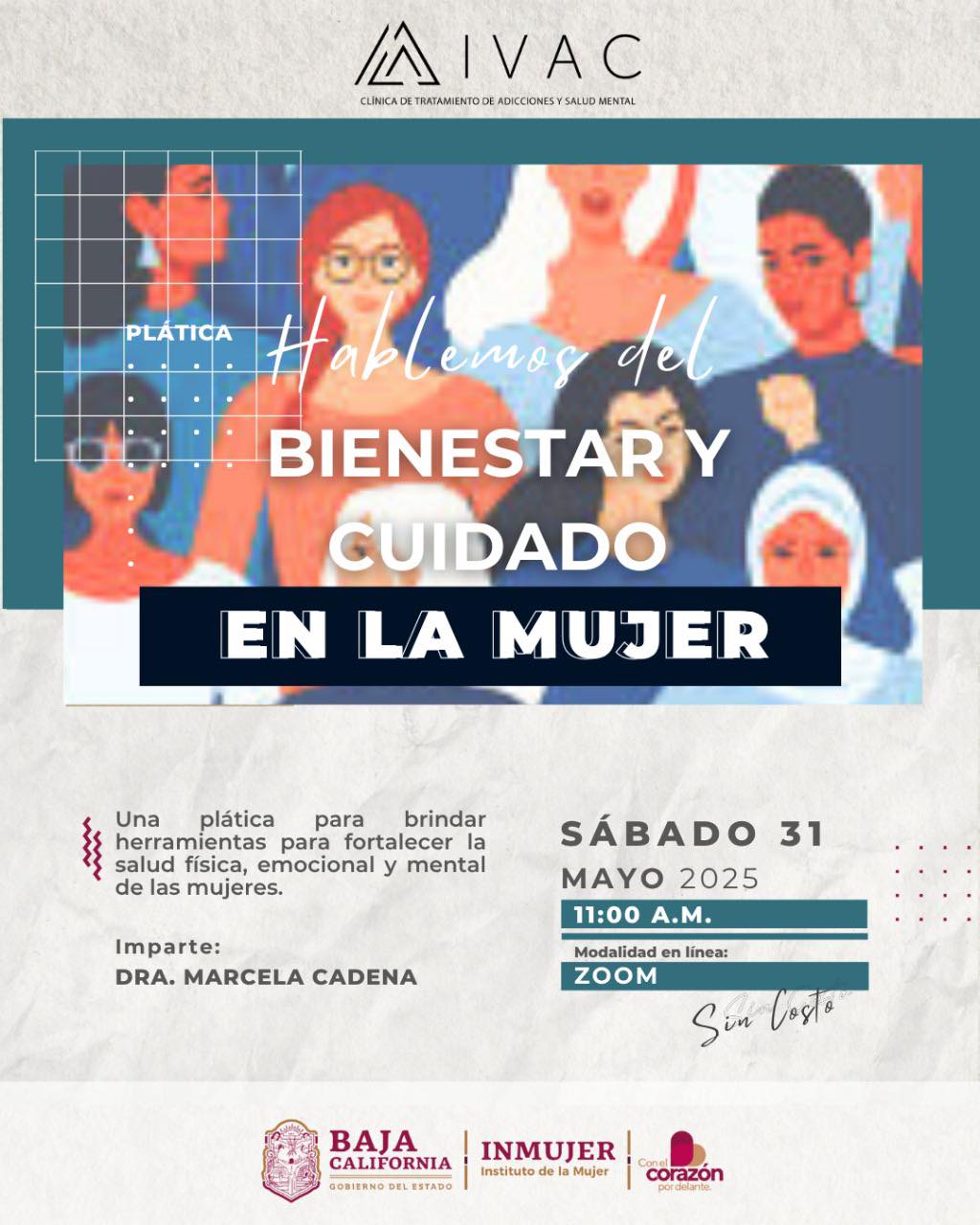 IVAC - Te invitamos a la plática “Bienestar y cuidado en la mujer ...