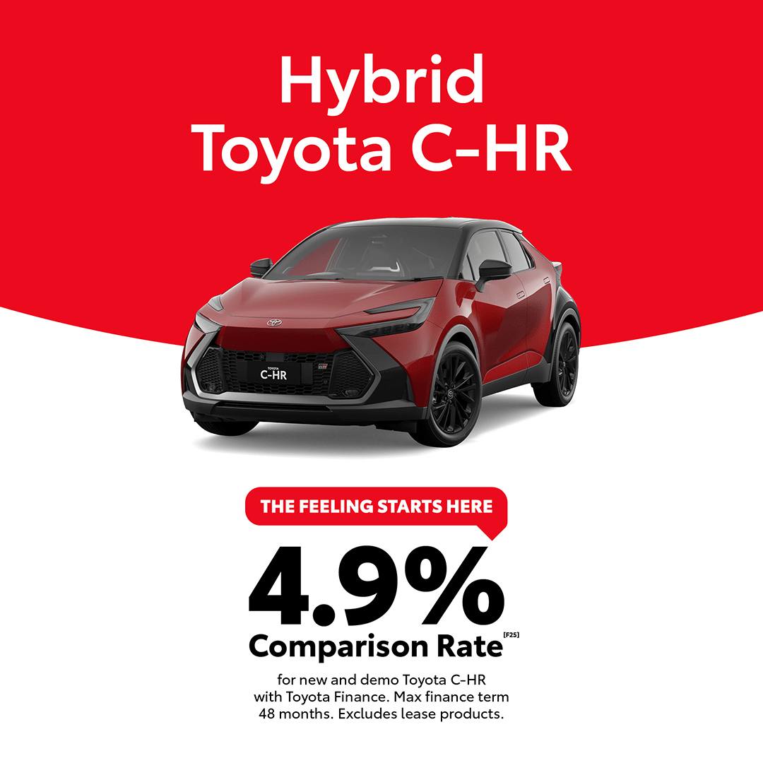 Peter - The stylish Hybrid Toyota C-HR is available now with a 4.9% ...