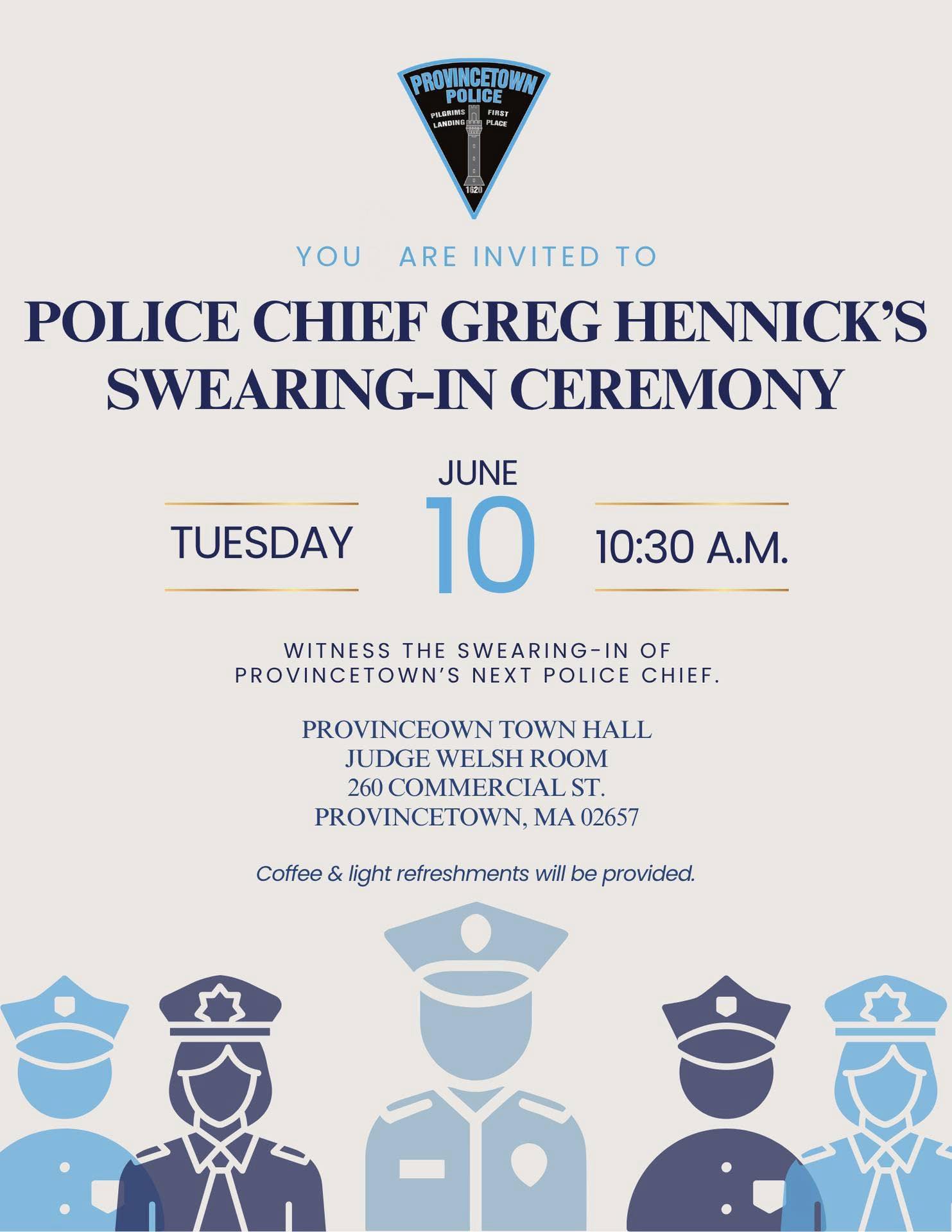 Please join us next... - Provincetown Police Department | Facebook