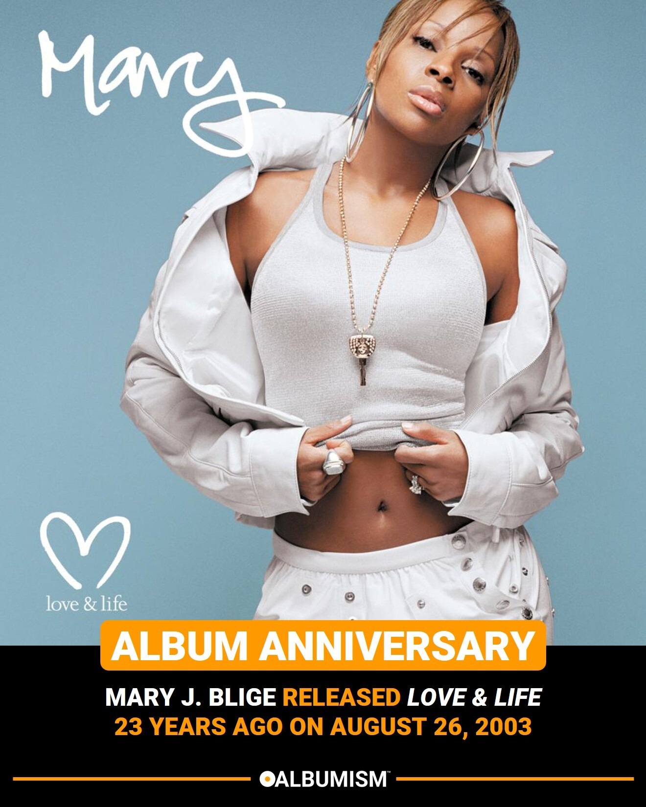 Mary J. Blige released 'Love & Life' 23 years ago on August 26, 2003.
