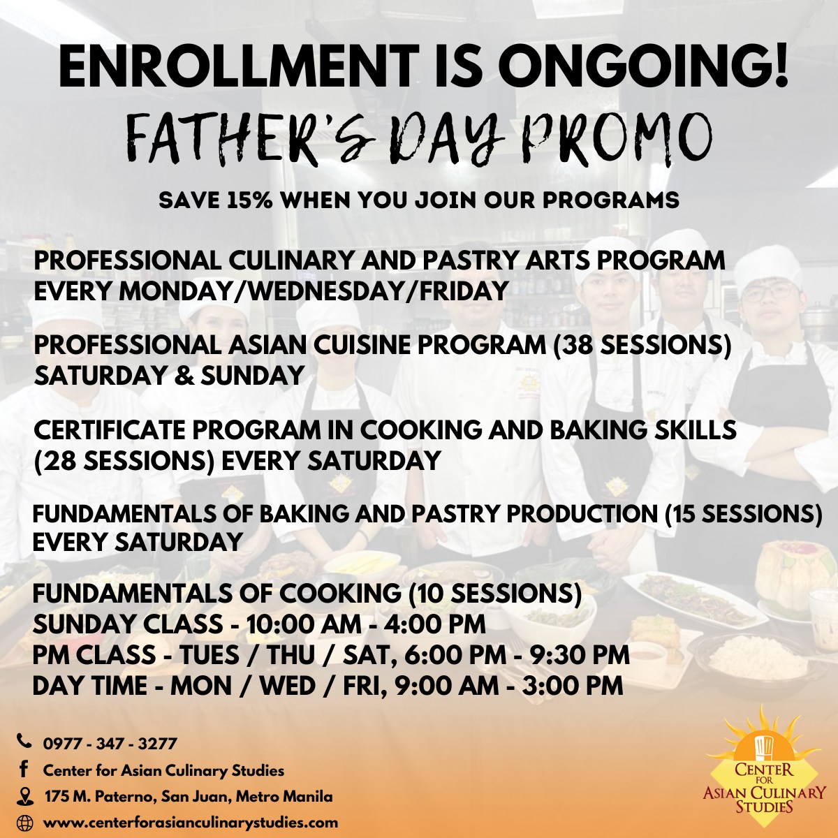 Center for Asian Culinary Studies - GET A CHANCE TO BE TRAINED BY WORLD ...