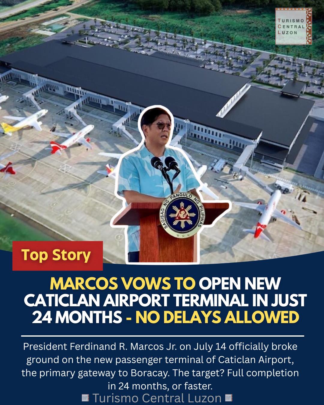 Turismo - MARCOS VOWS TO OPEN NEW CATICLAN AIRPORT TERMINAL IN JUST 24 ...