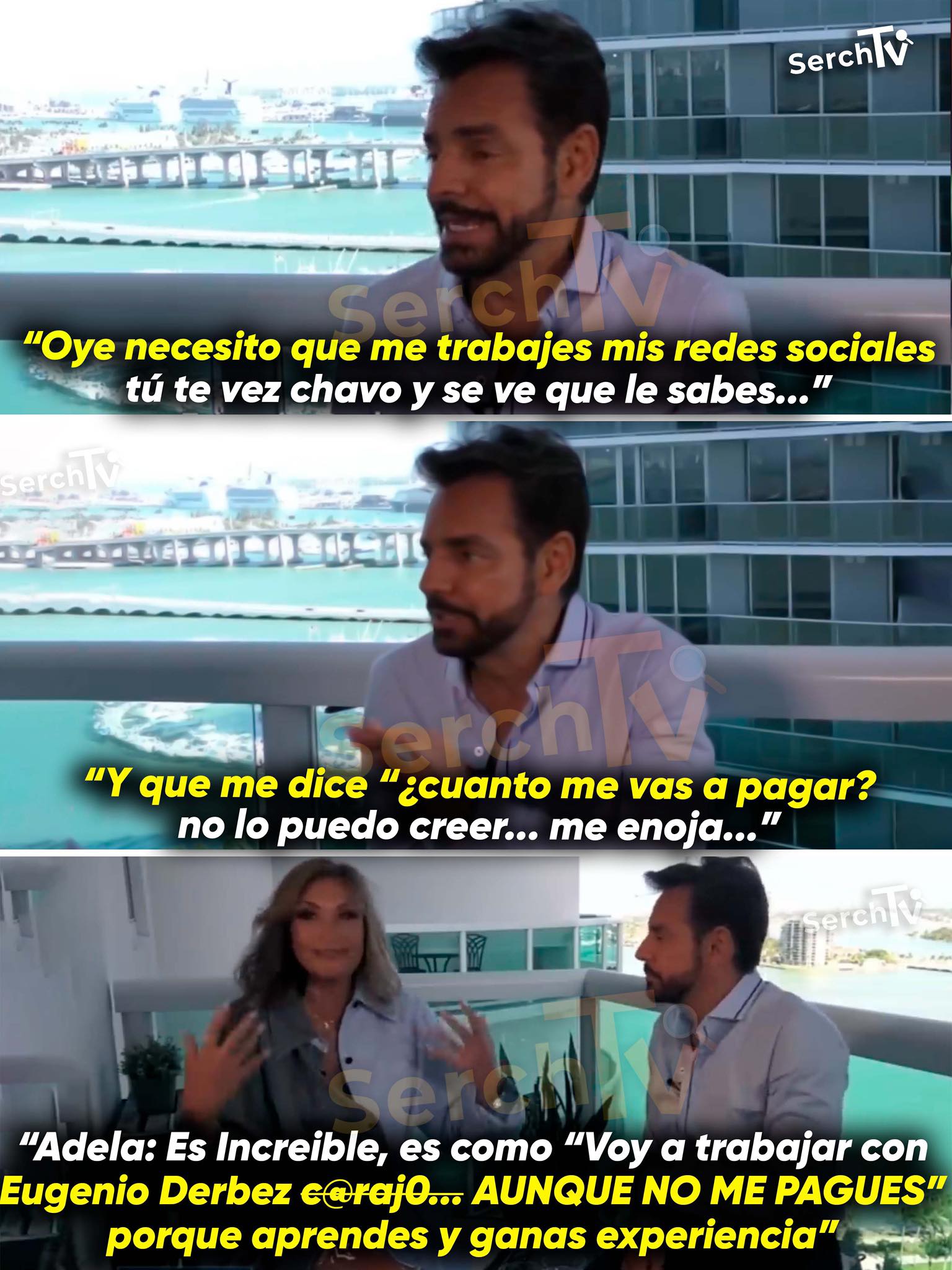 SerchTv - No olvidar este momentazo que Eugenio Derbez y Adela micha