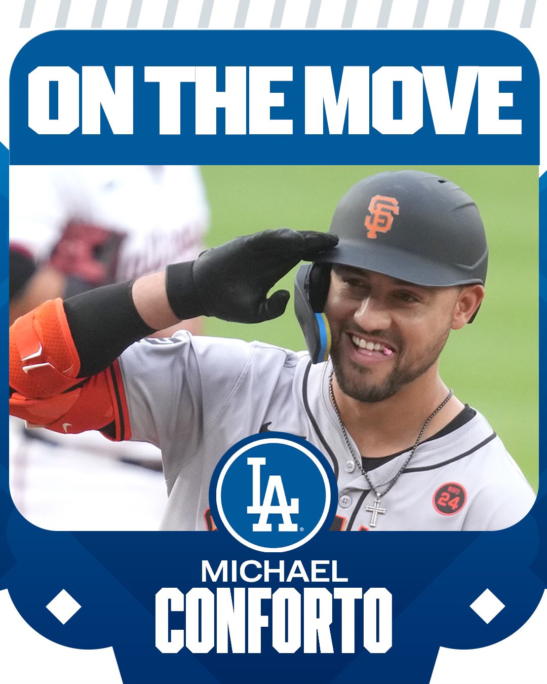 Michael Conforto マイケルコンフォート ドジャース topps 軽く
