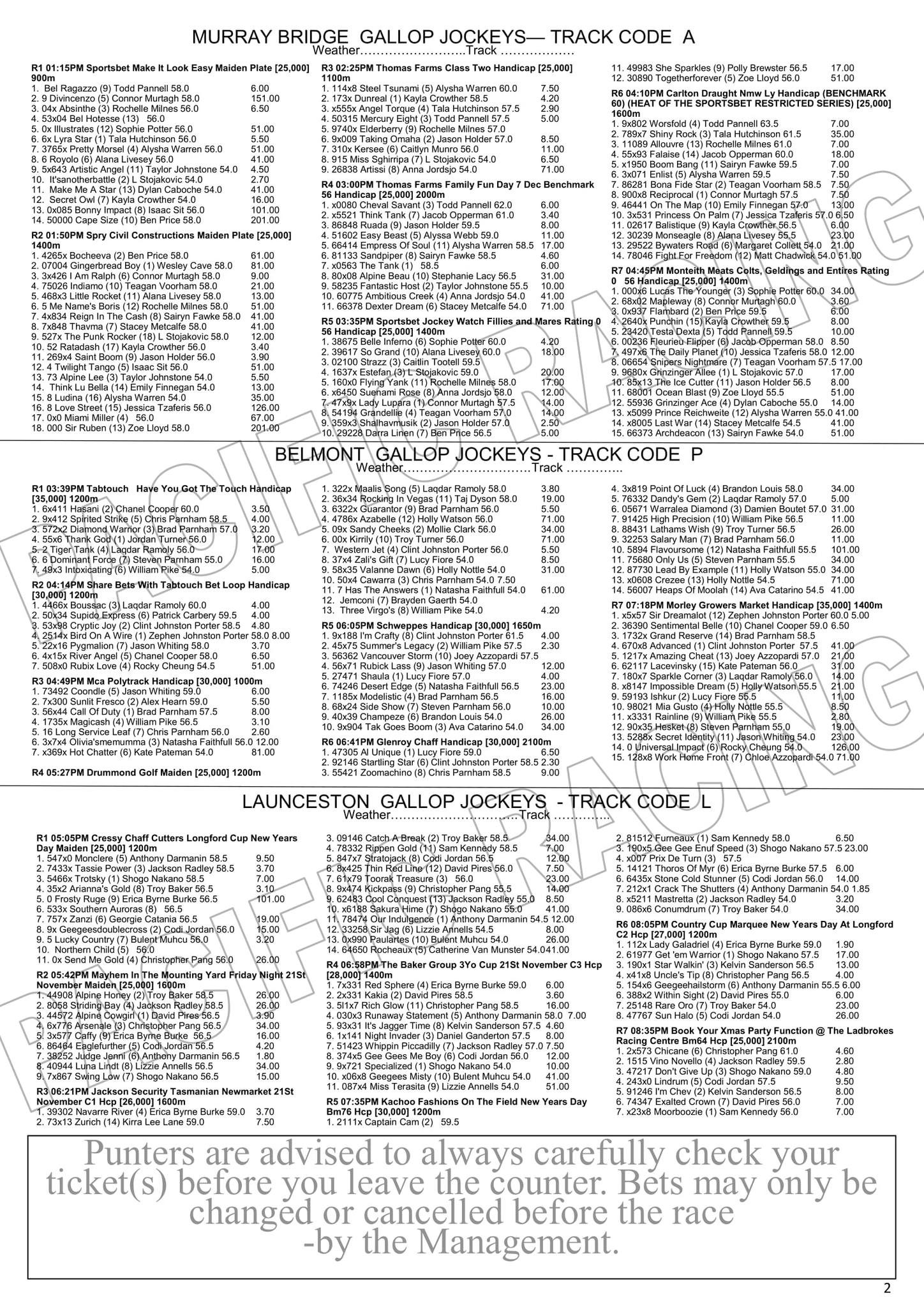Pacific Racing - HAPPY WEDNESDAY🥳🙌 Here is the Punter's... | Facebook