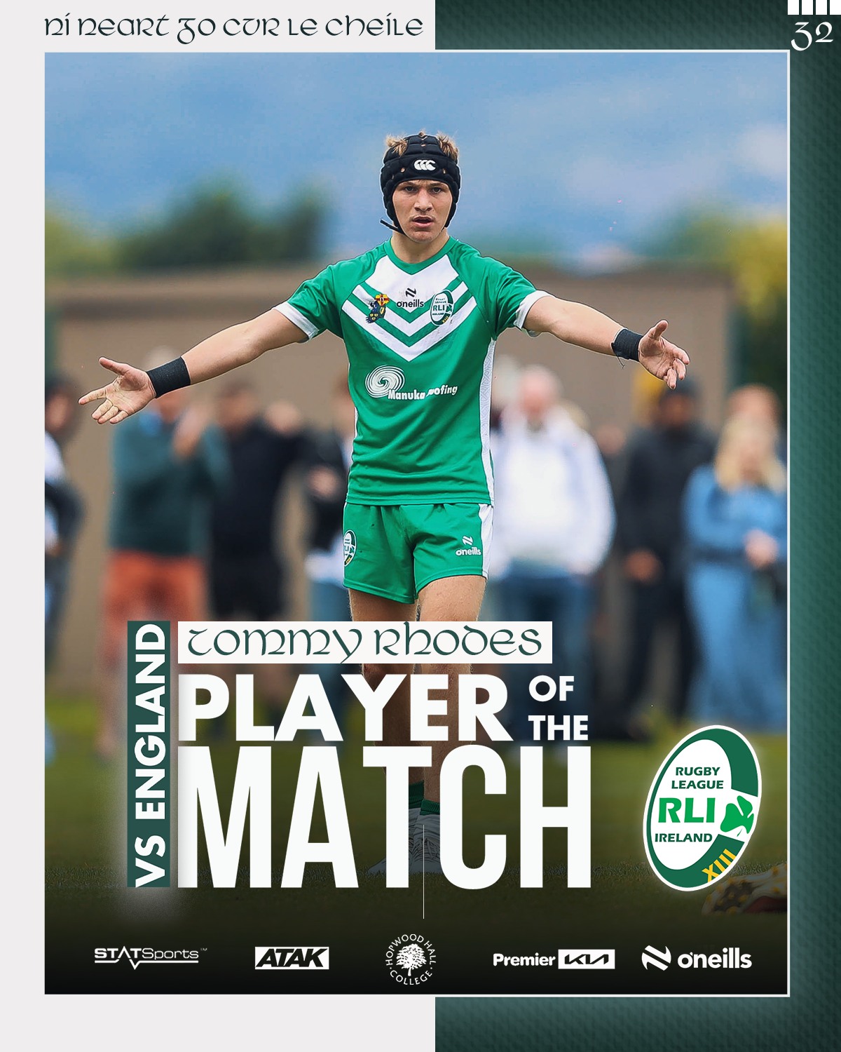 🟢⚪🍀𝗠𝗔𝗡 𝗢𝗙 𝗧𝗛𝗘 𝗠𝗔𝗧𝗖𝗛 U16s Man of... - Rugby League Ireland | Facebook