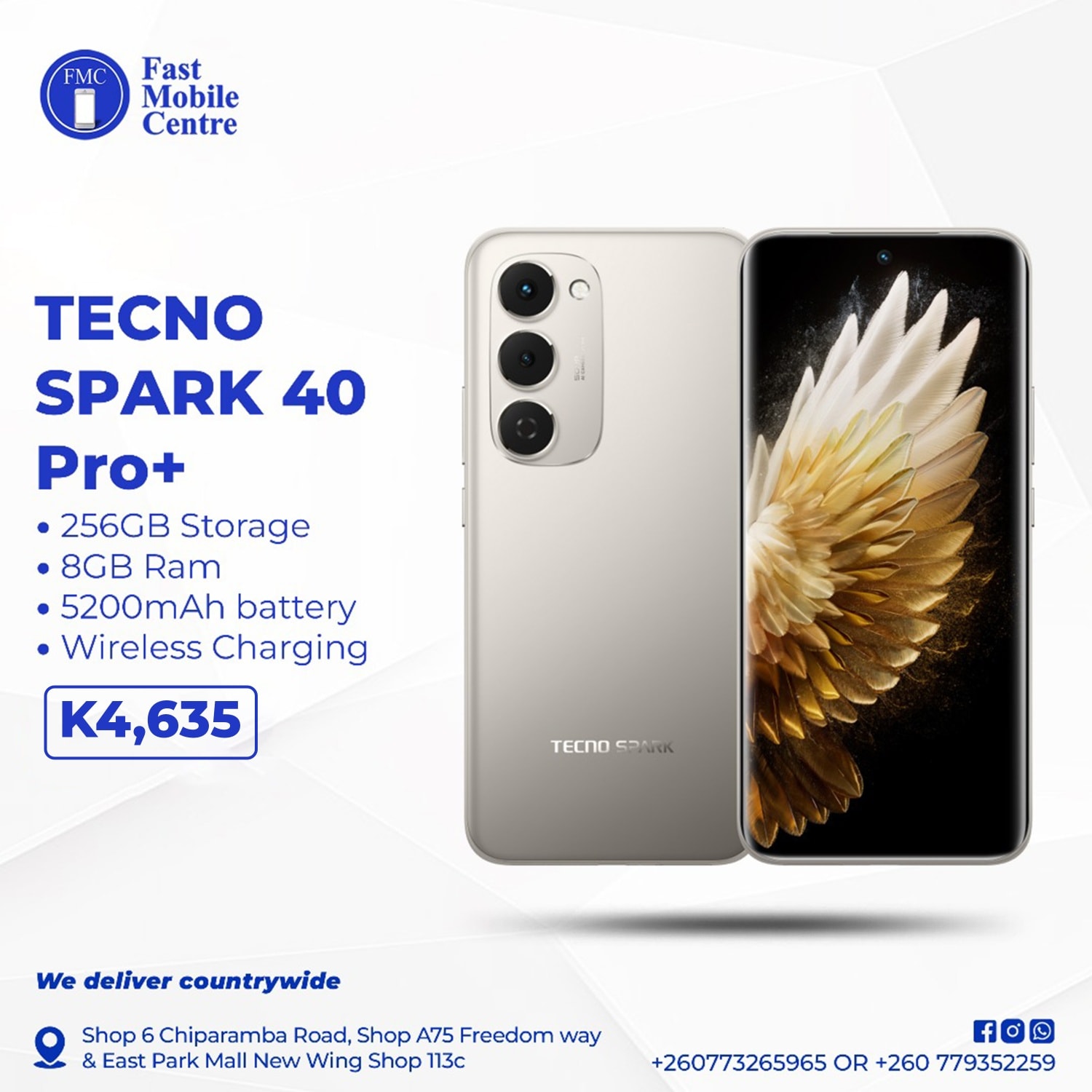 TECNO Spark 40 Pro Power meets performance at a great price. 128GB 