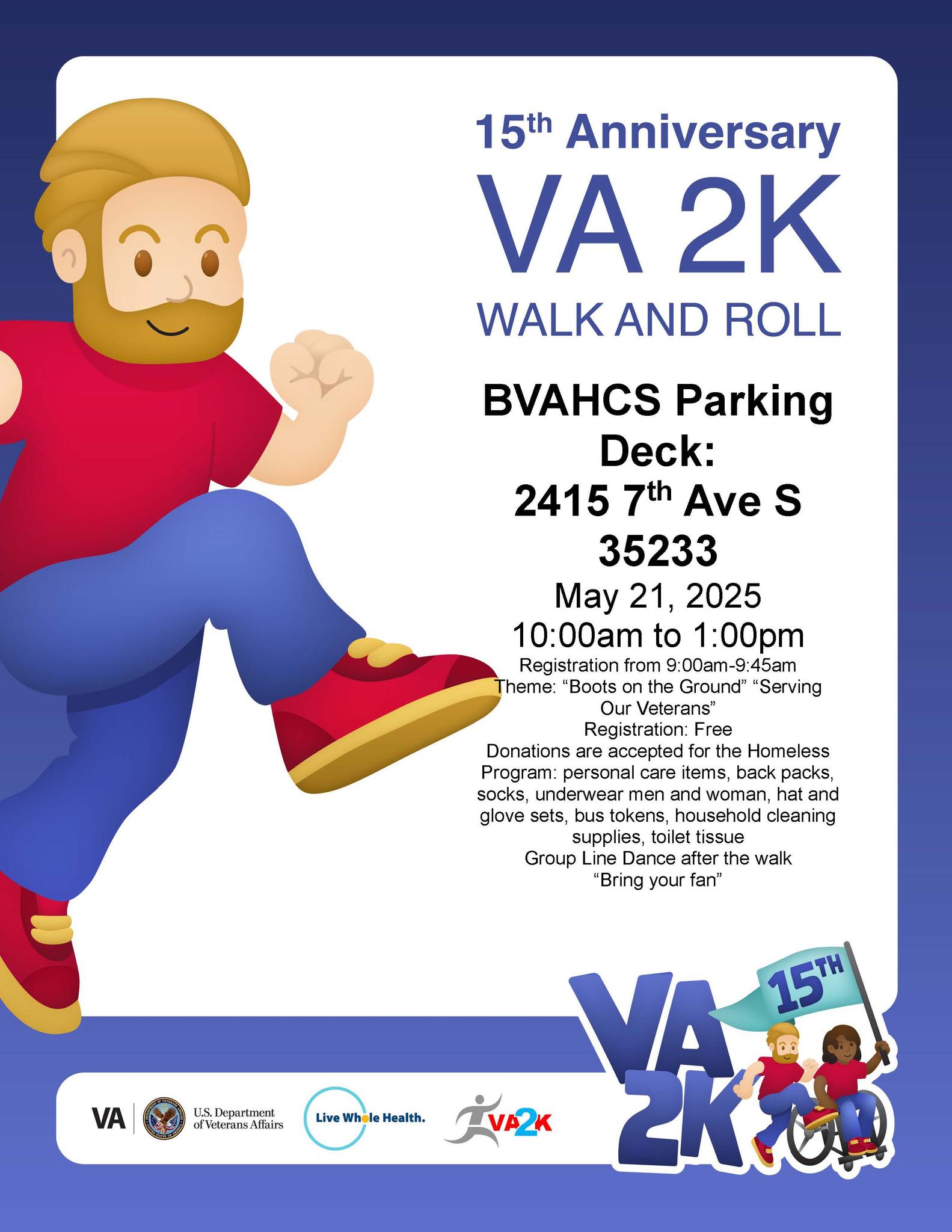 15th Annual Birmingham VA 2K Walk & Roll