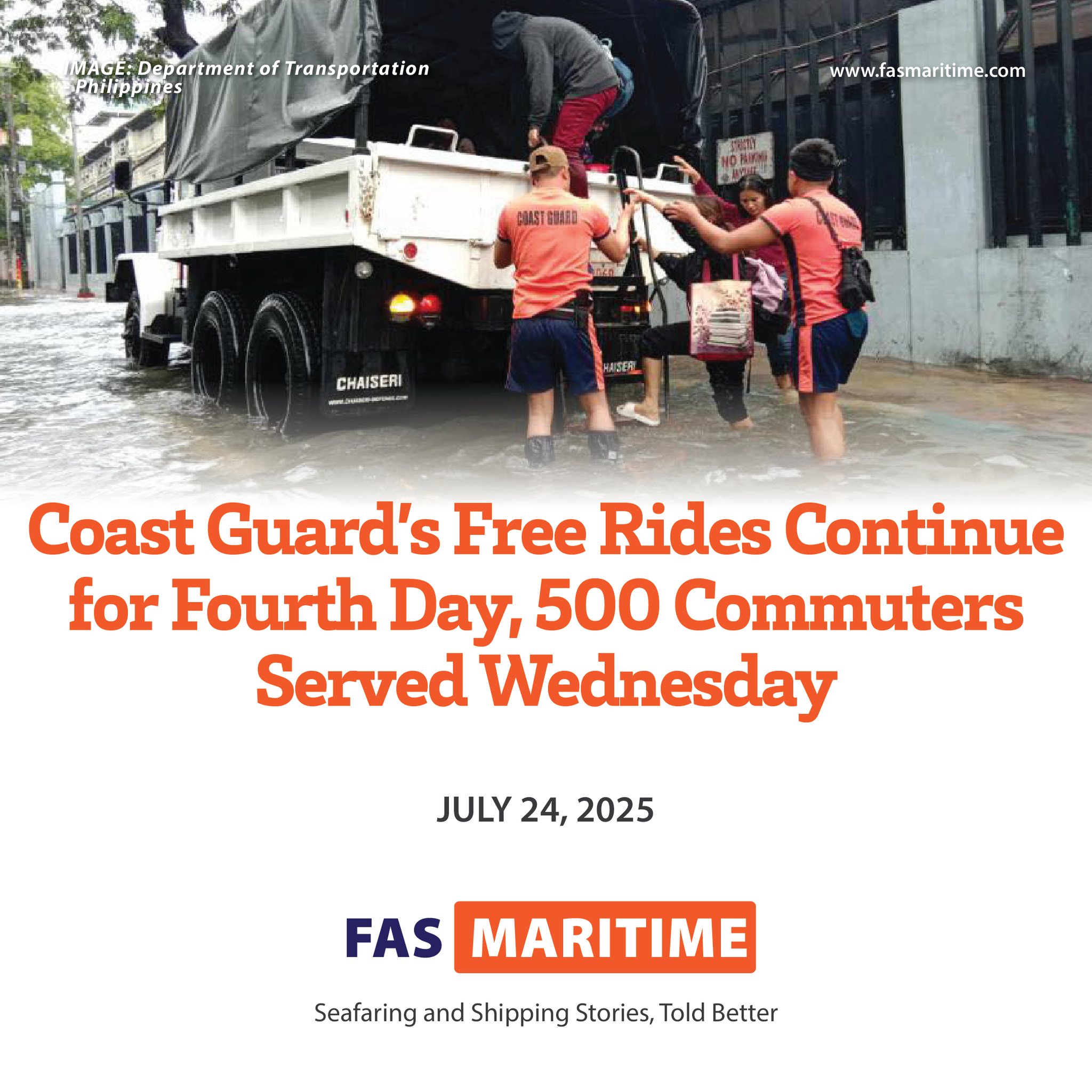FAS - INDUSTRY LOOKOUT: MANILA — The Philippine Coast Guard (PCG), in ...