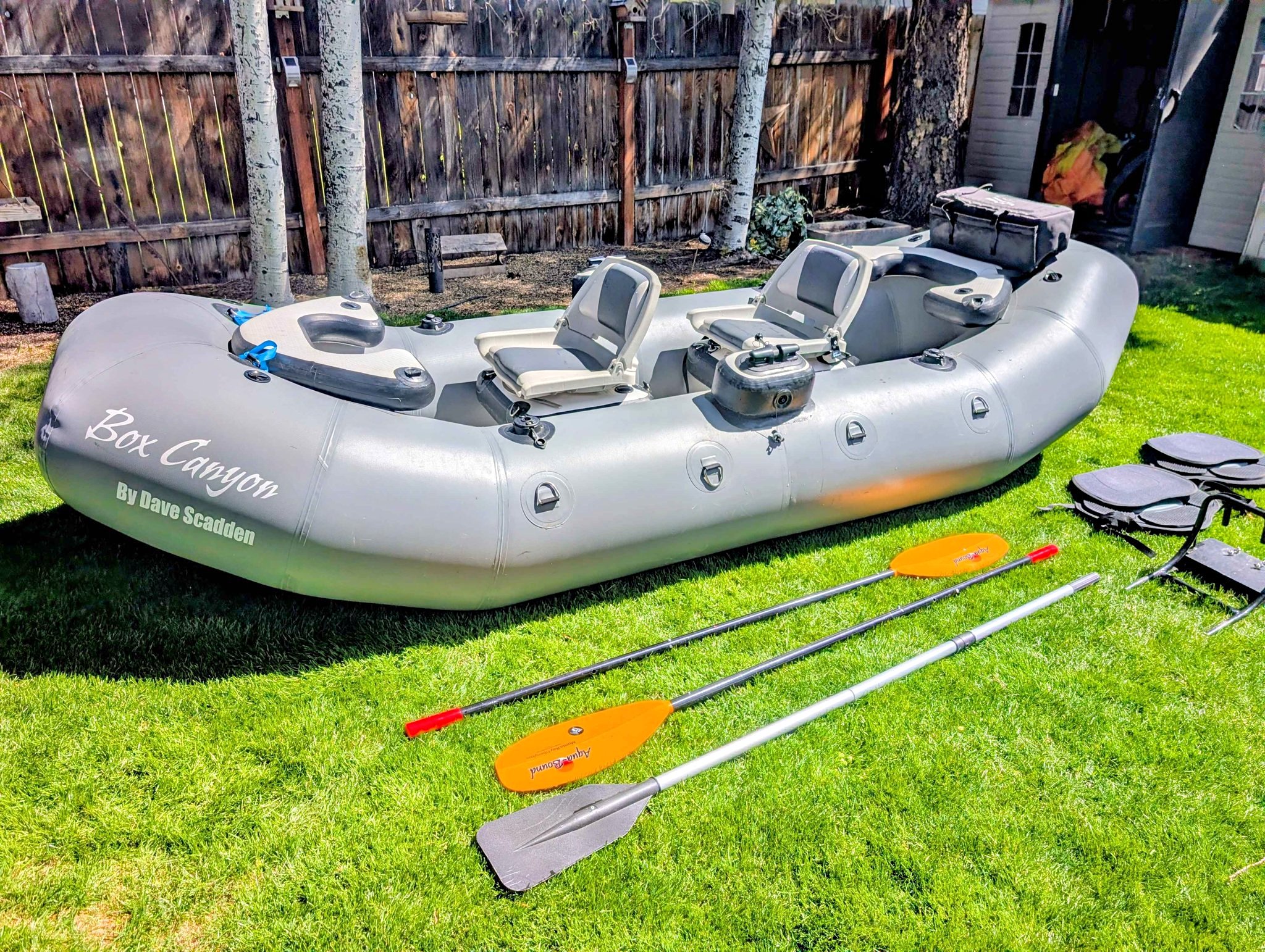 13 ft Whitewater Flyfishing Raft 2024 Dave Scadden frameless 