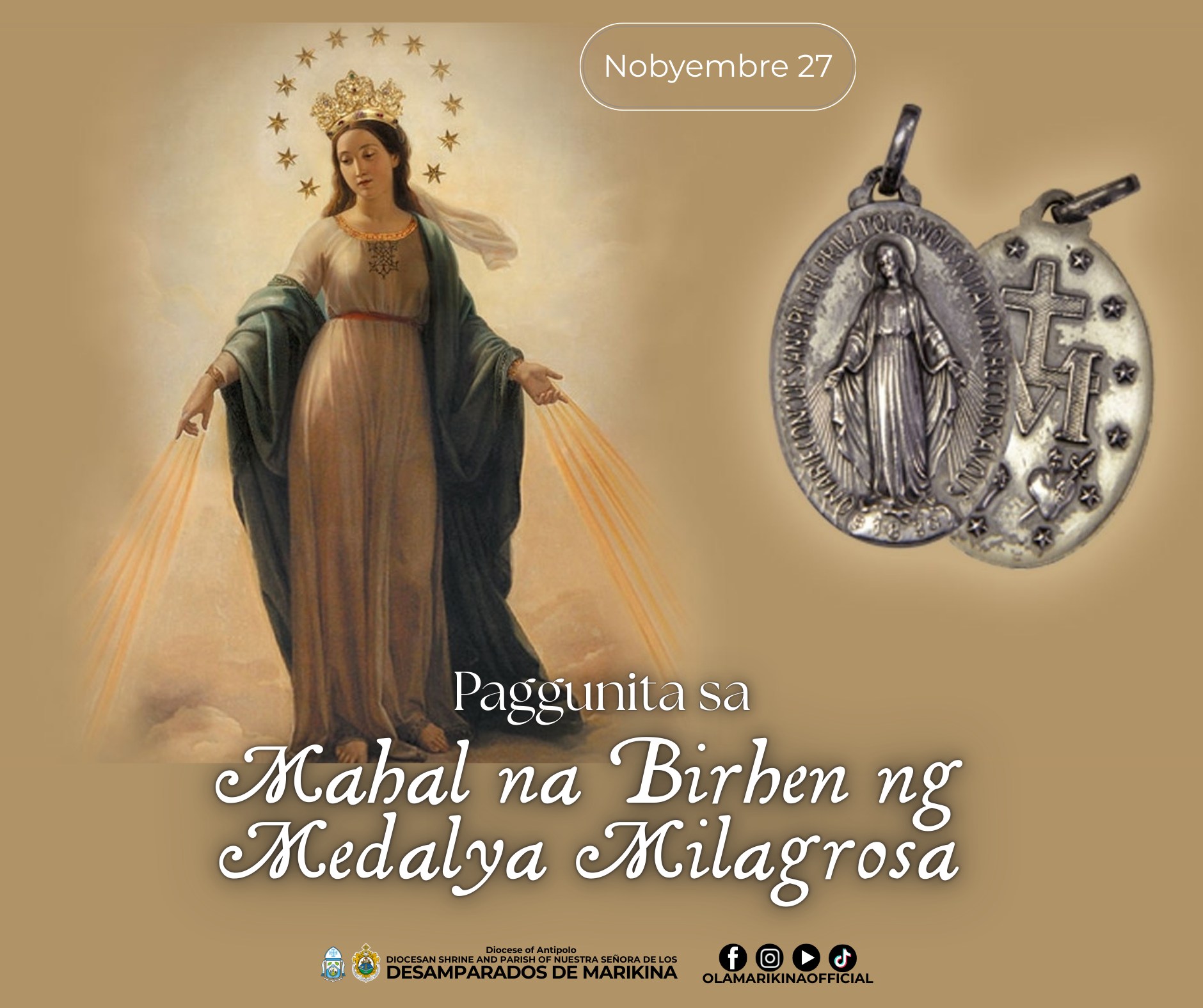 Diocesan - PAGGUNITA SA MAHAL NA BIRHEN NG MEDALYA MILAGROSA ...