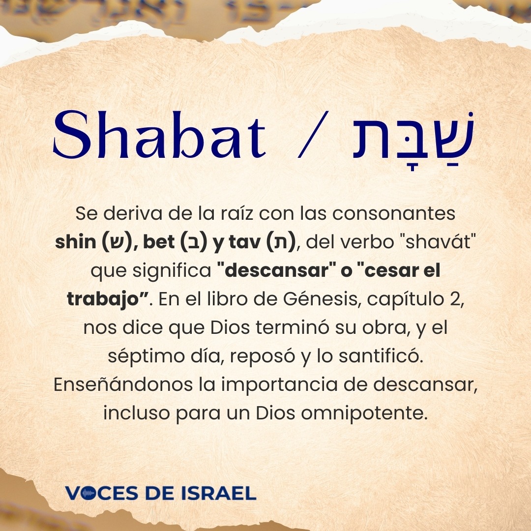 Voces - La palabra hebrea שַׁבָּת 