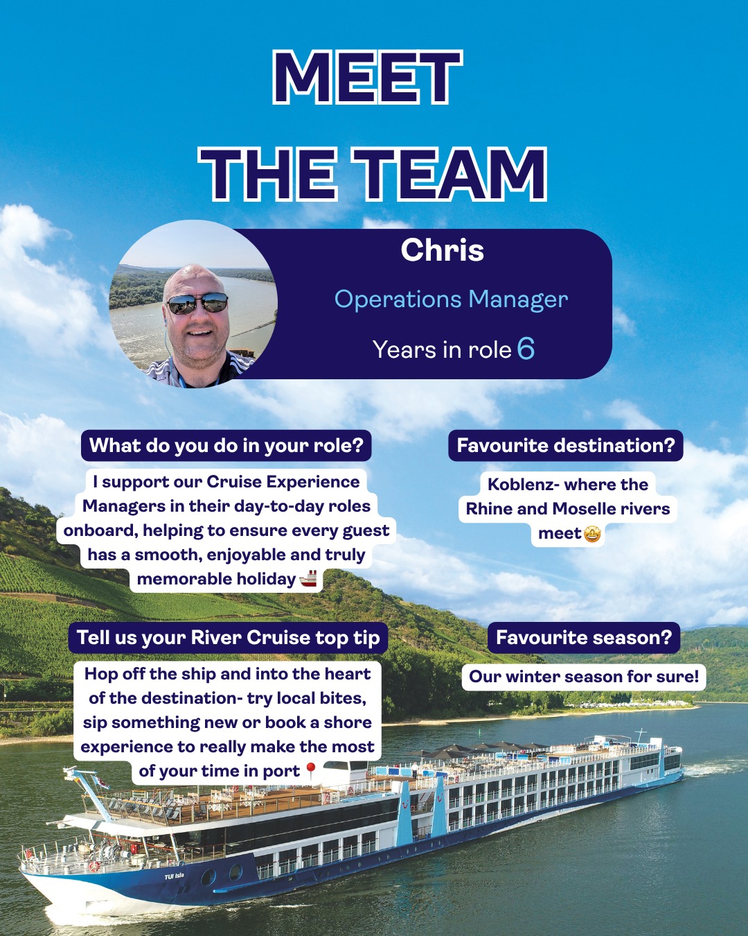 Meet the team Monday! Say hello... - TUI River Cruises | Facebook