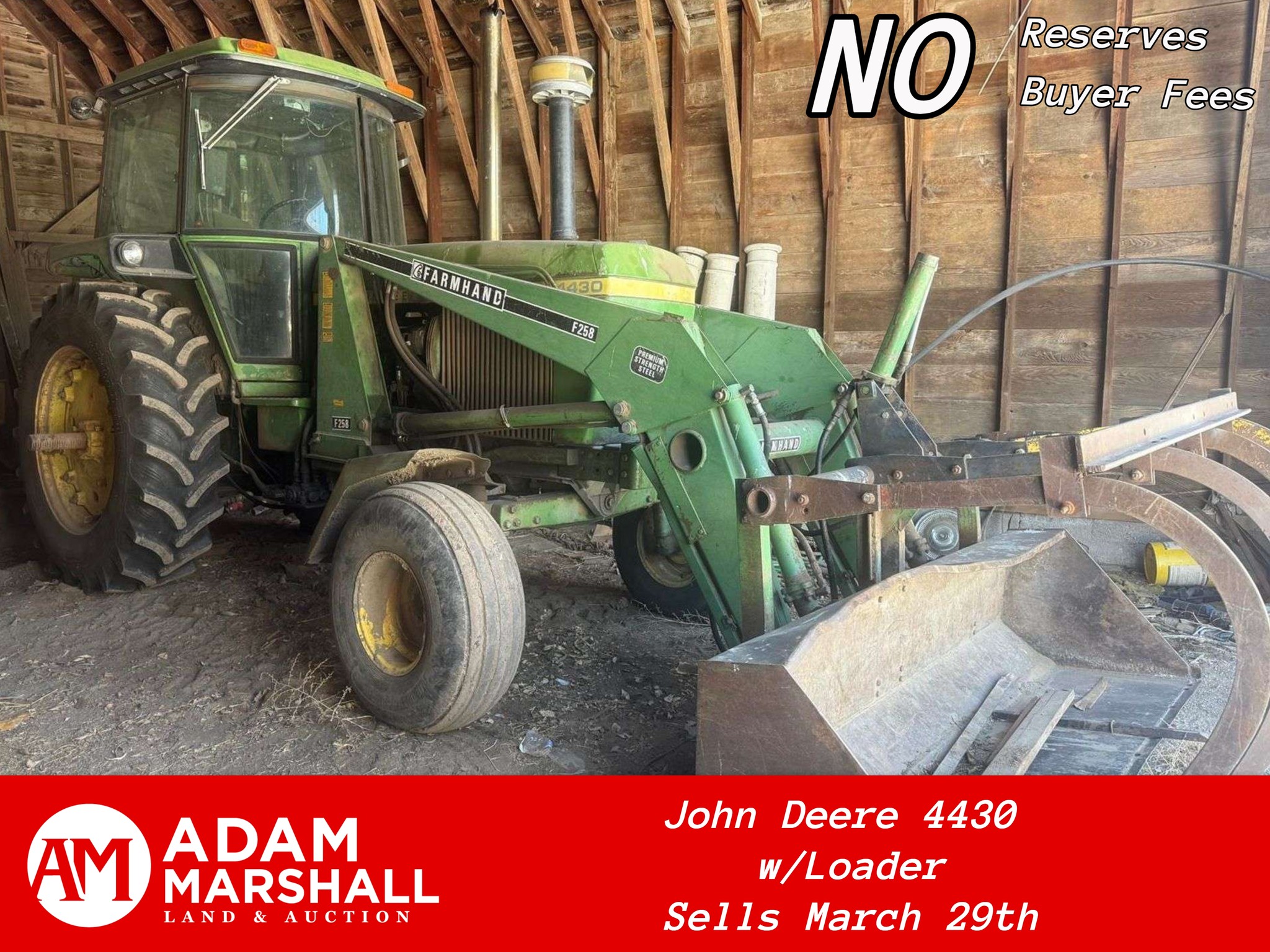 Adam - 🚜 John Deere 4430 w/ Farmhand F258 Loader | McKeon Estate ...