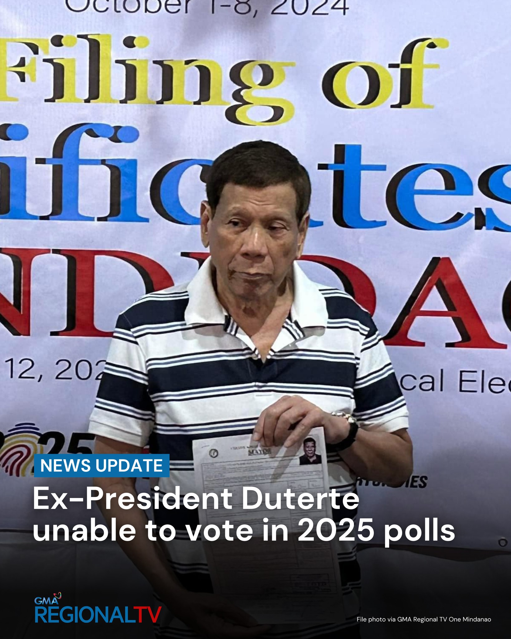 NEWS UPDATE: Former President... - GMA Regional TV News | Facebook