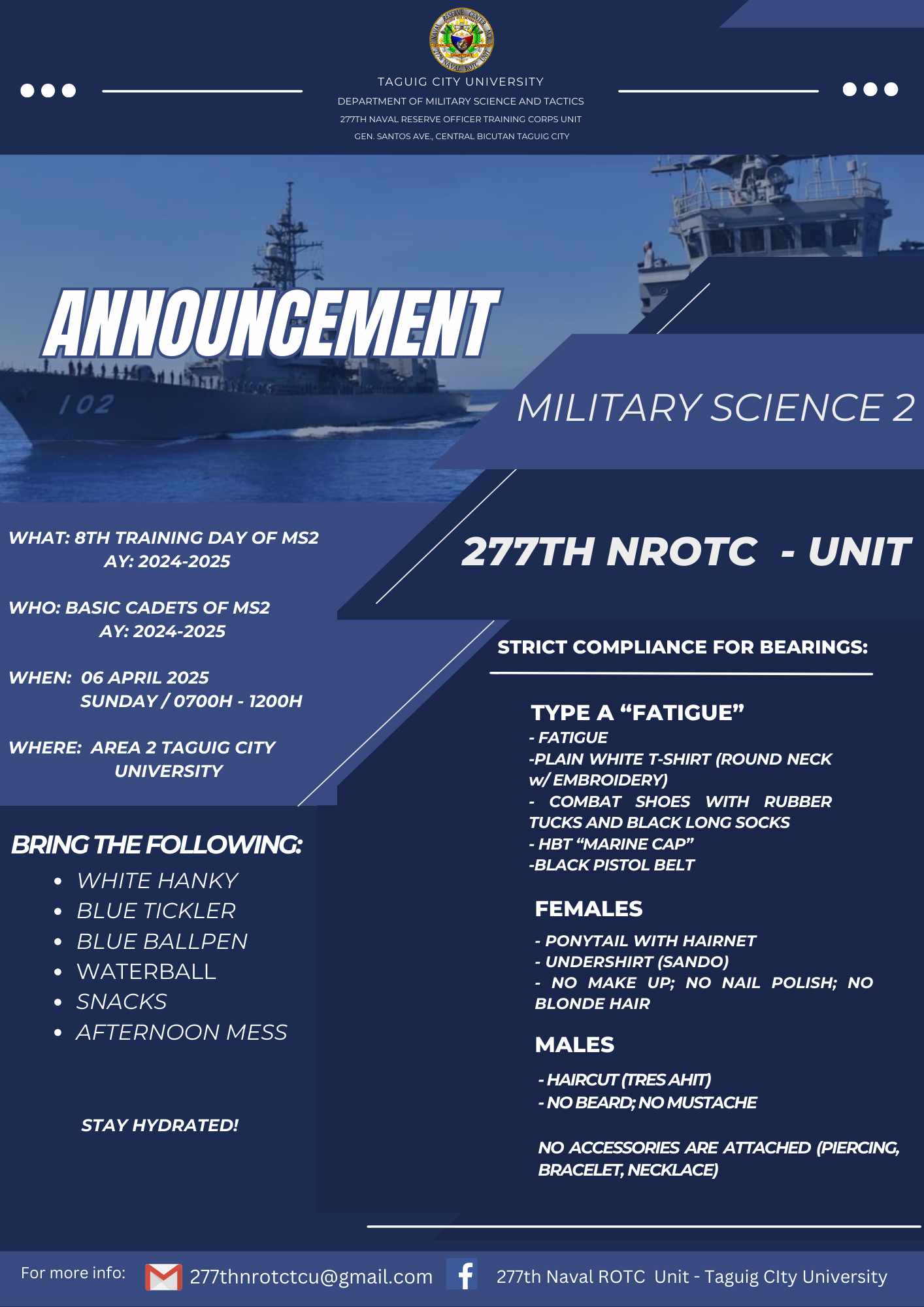277th Naval ROTC Unit-Taguig City University | Taguig