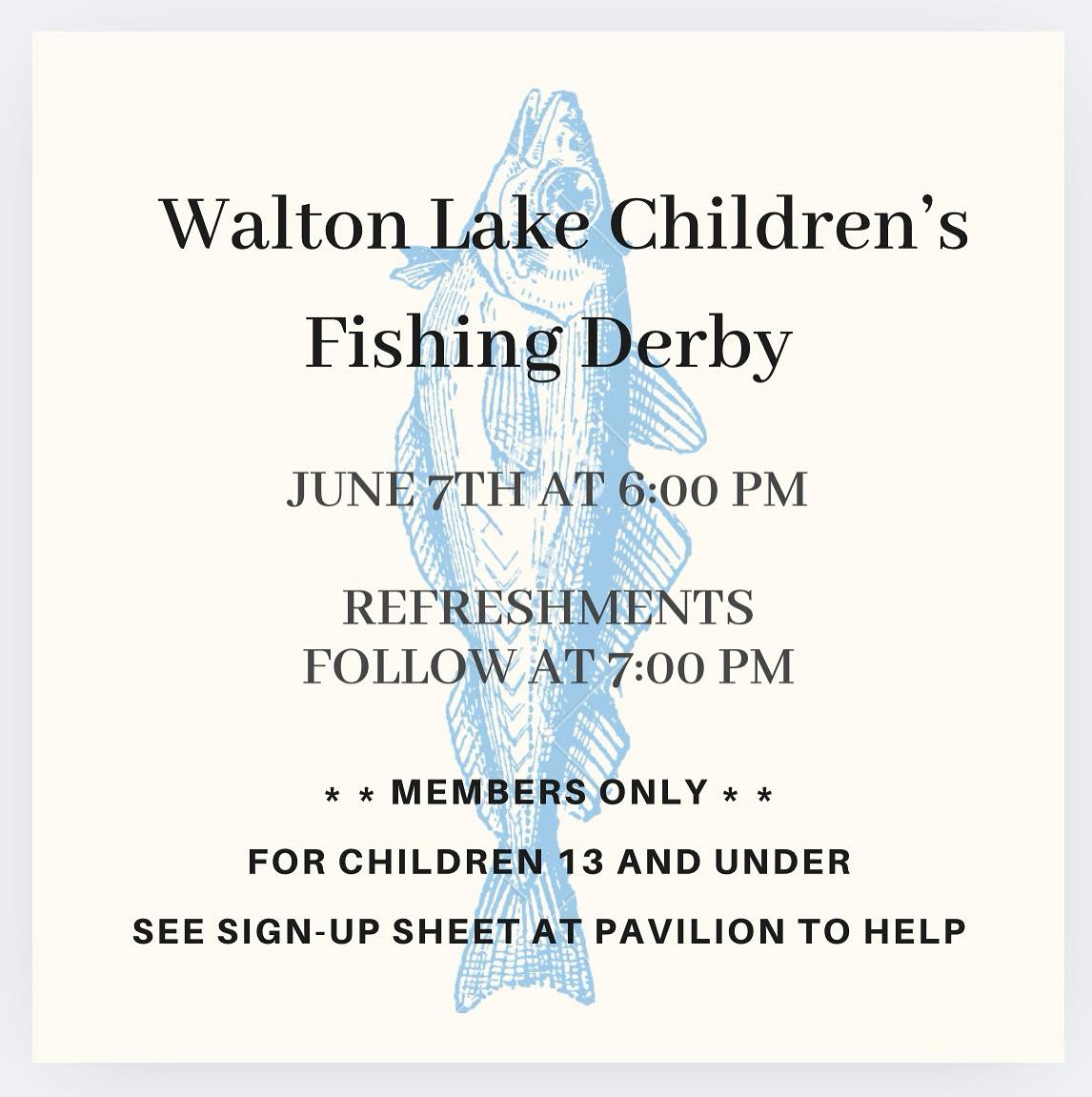 Walton - Who will catch the first fish? The biggest fish? The smallest ...