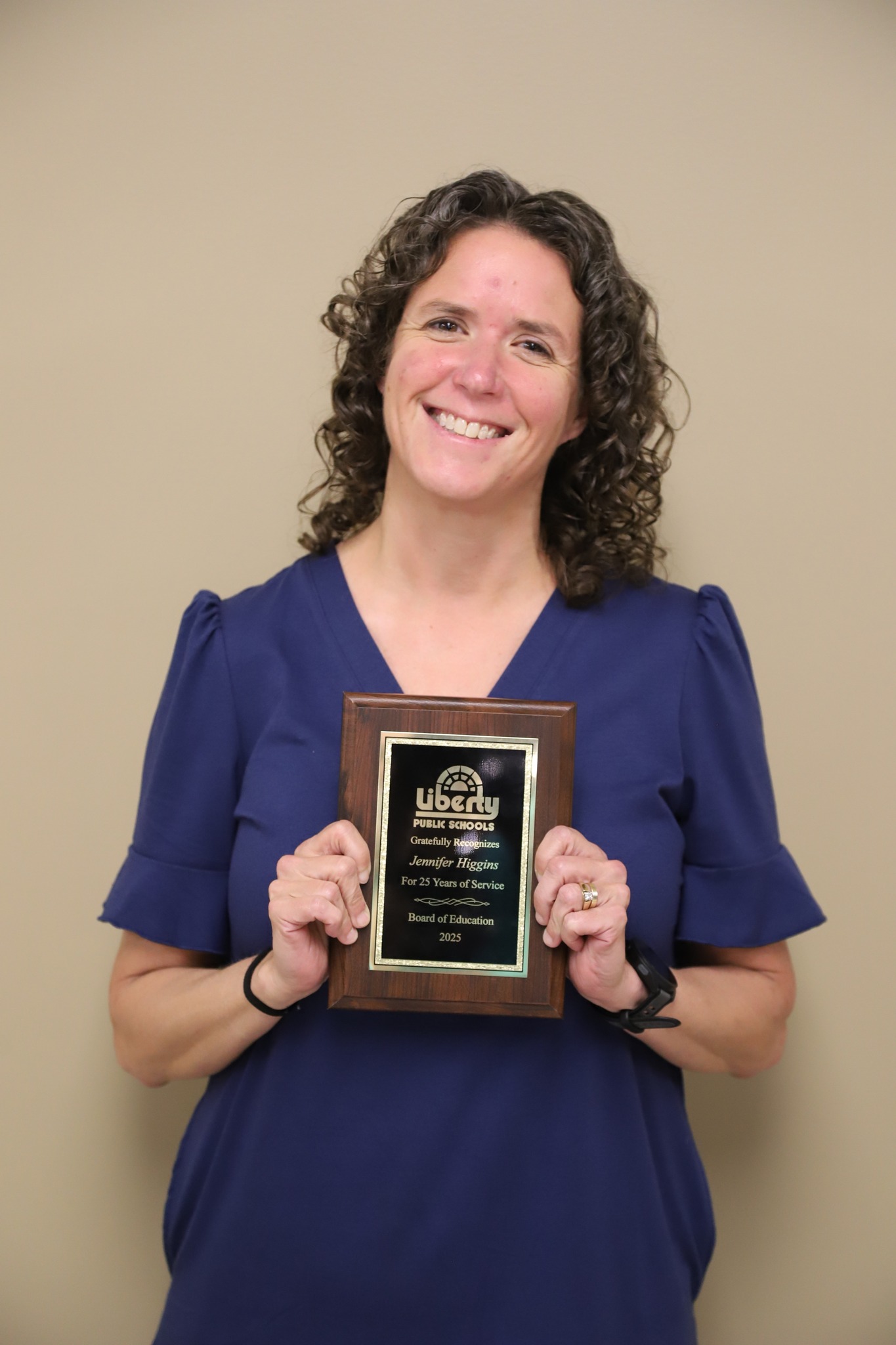 Liberty Public Schools celebrates Jennifer Higgins' 25 years of