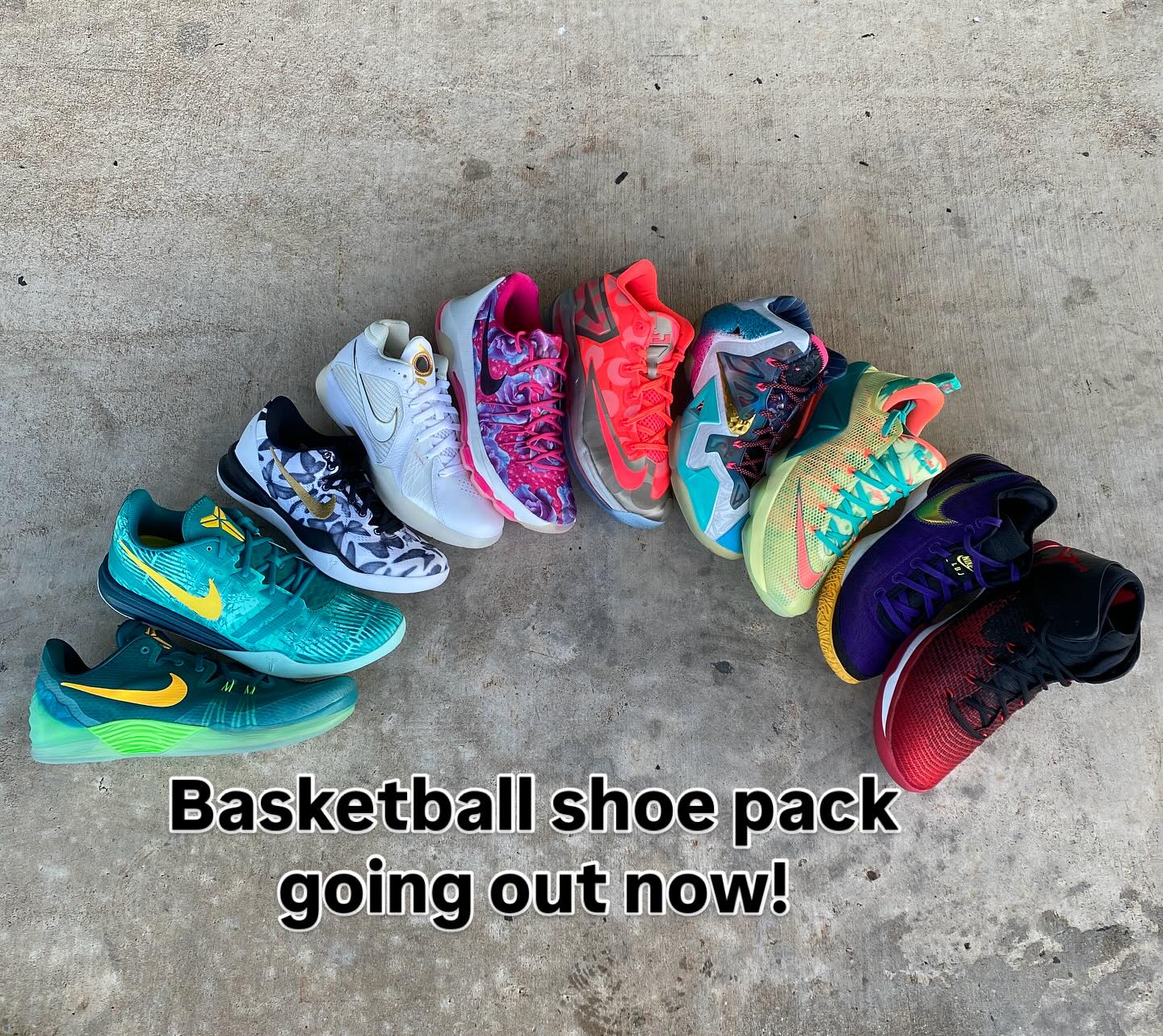 Basketball shoe pack going out now Open until 8pm! #10thstsneaks