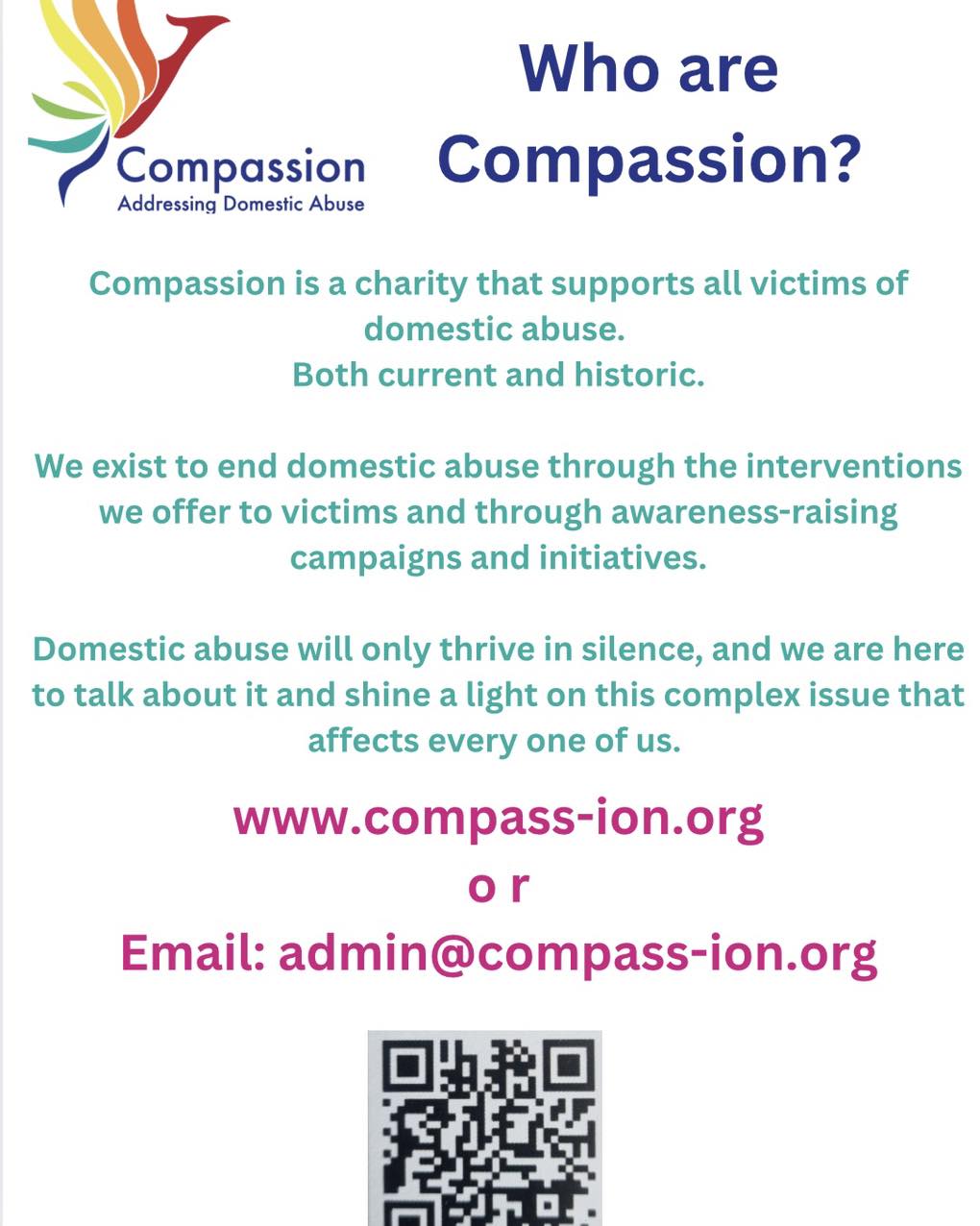 Compassion - Find out more Friday Some not so formal reintroductions ...