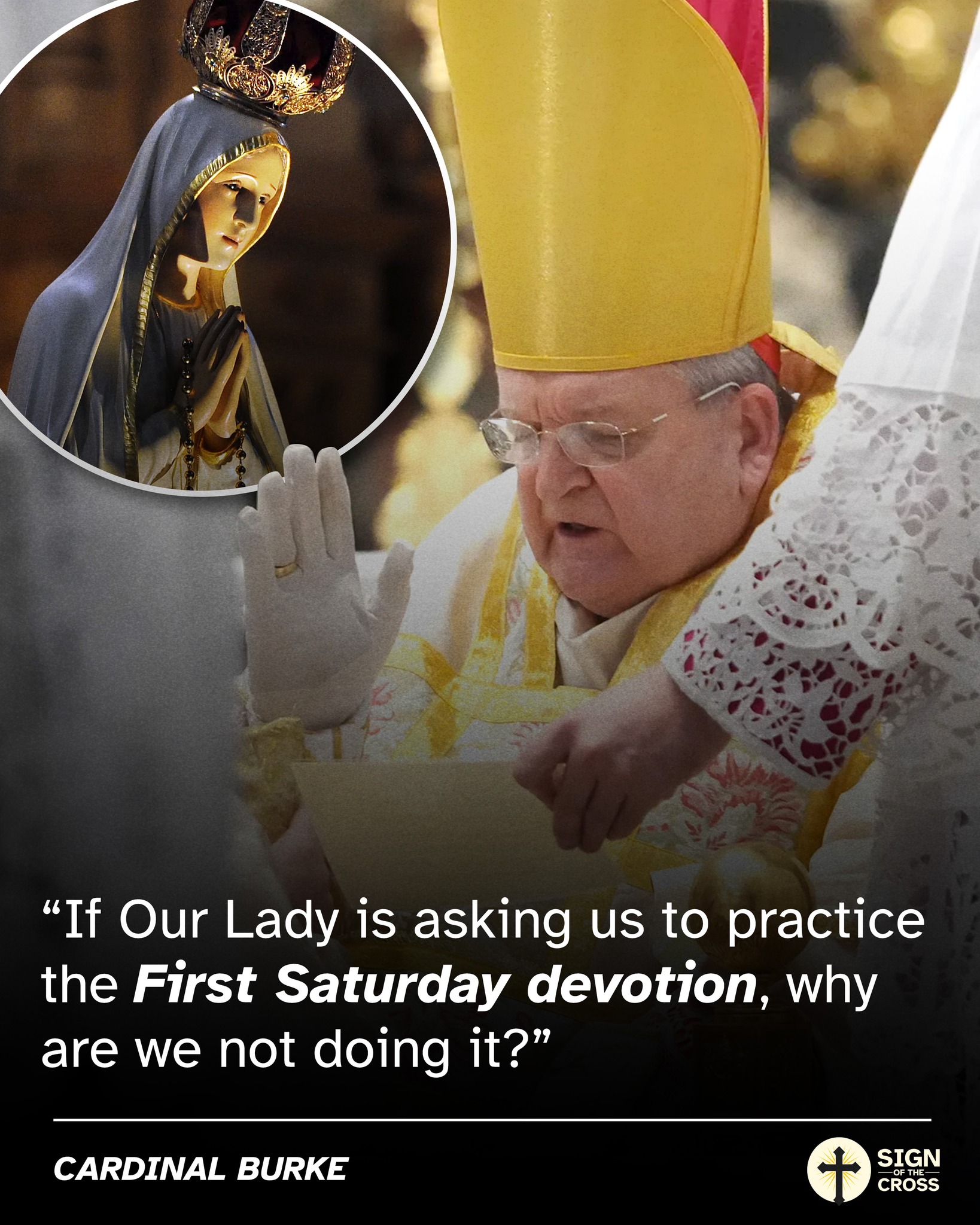 Sign - Cardinal Burke: 