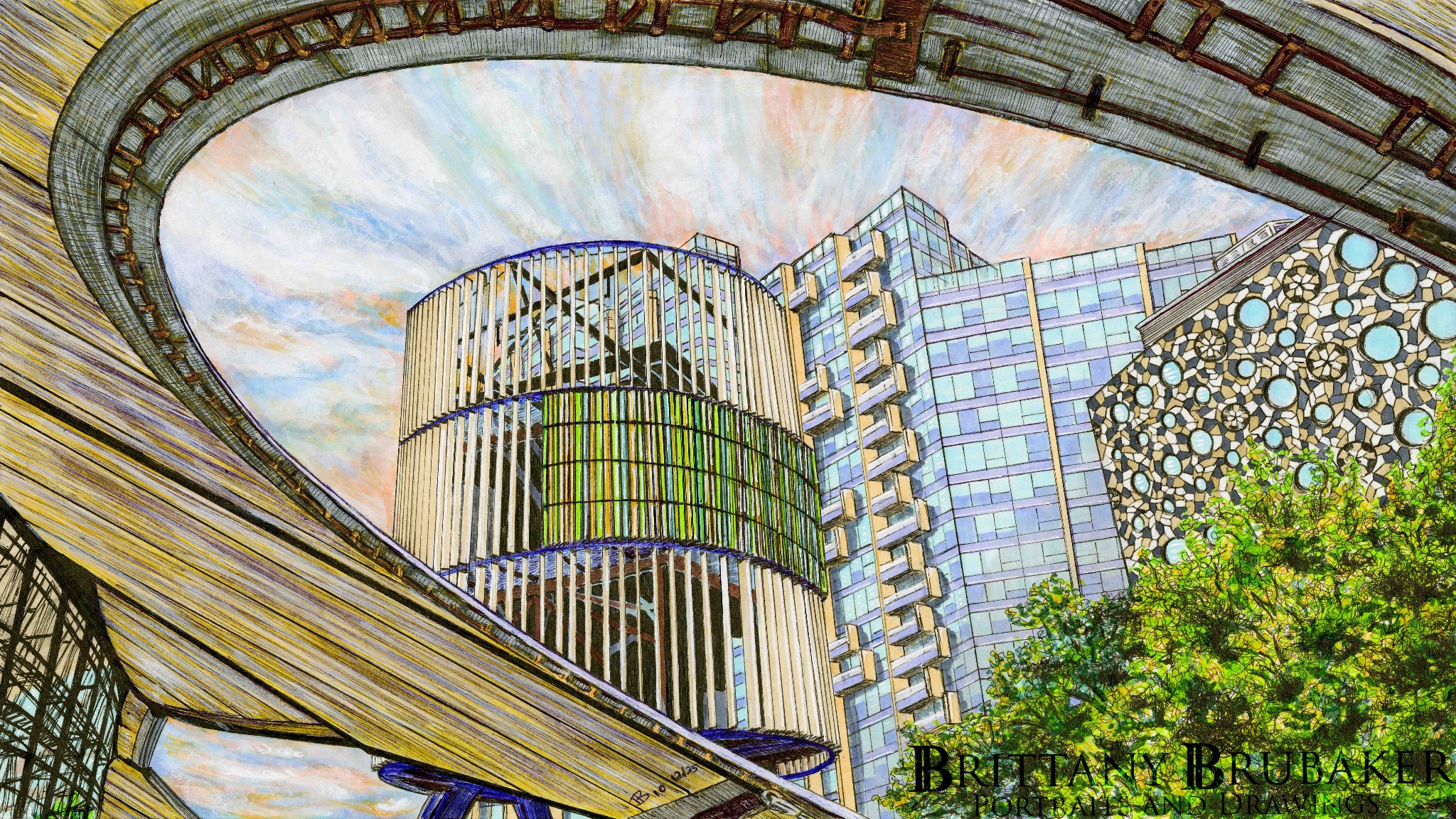 Brittany - 3 months later and the drawing is now complete. A view from ...