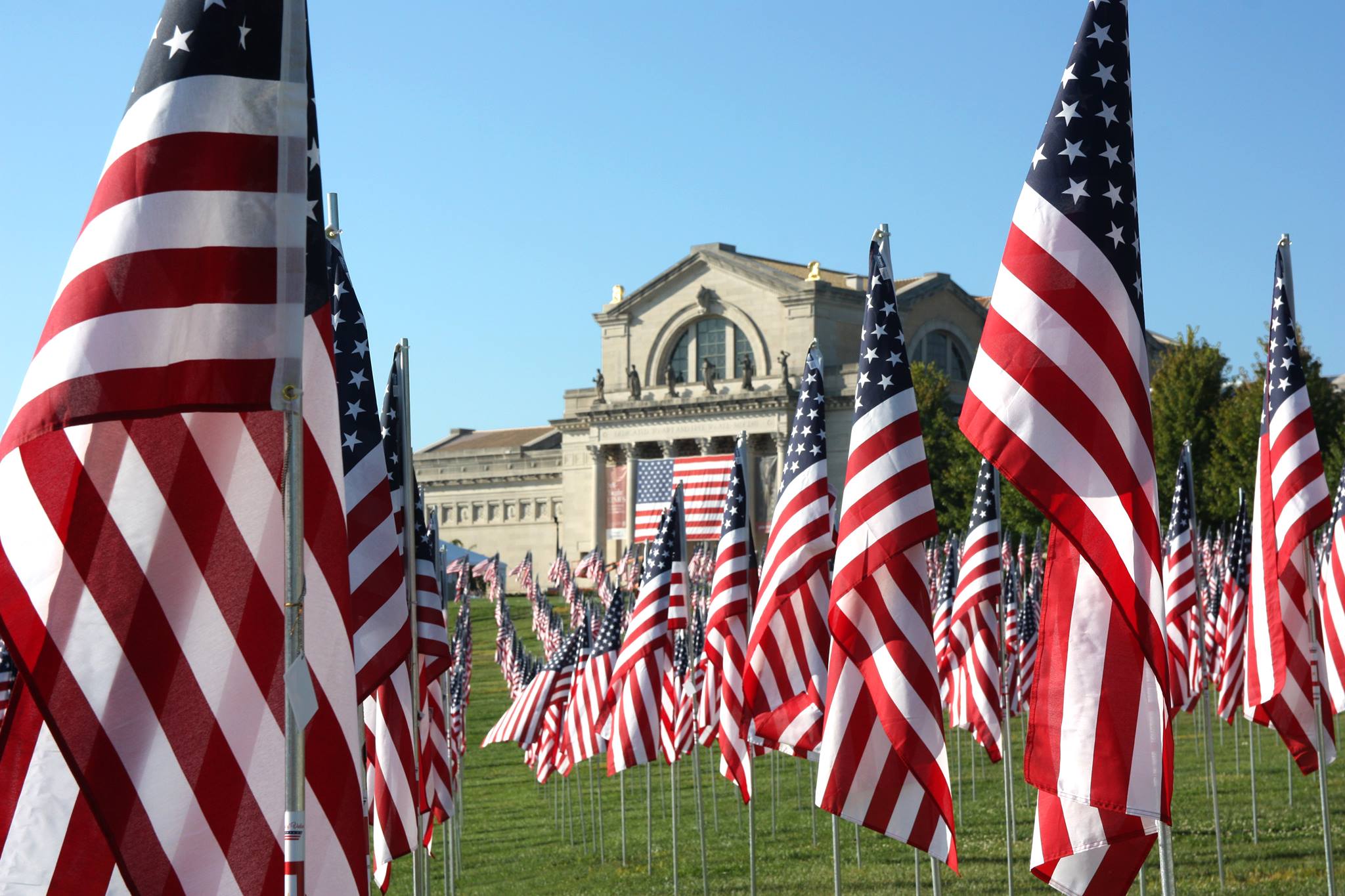 Saint - More than 7,000 American flags are on display outside our door ...