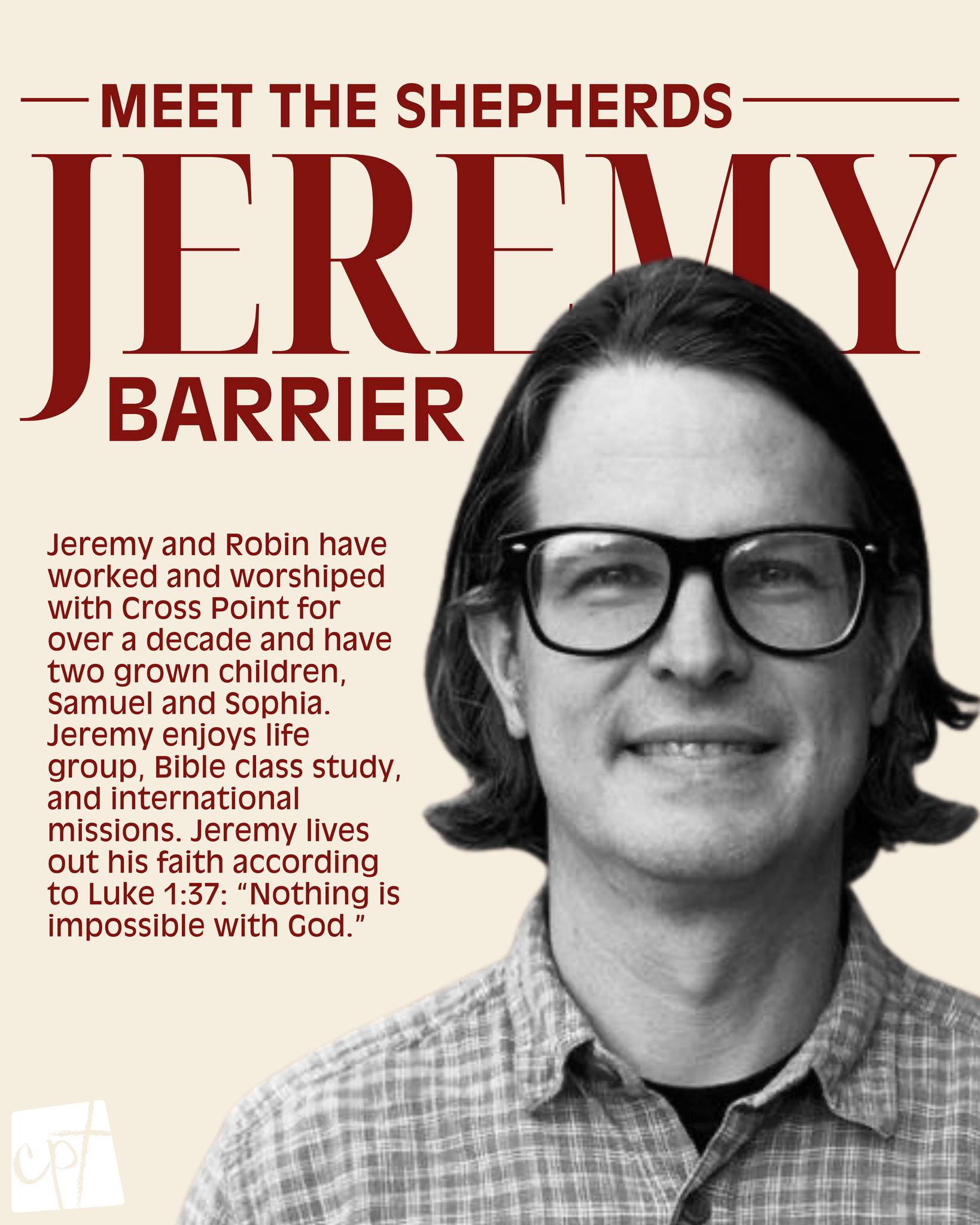 Meet Jeremy! Outside CPCC,... - Cross Point Church of Christ | Facebook