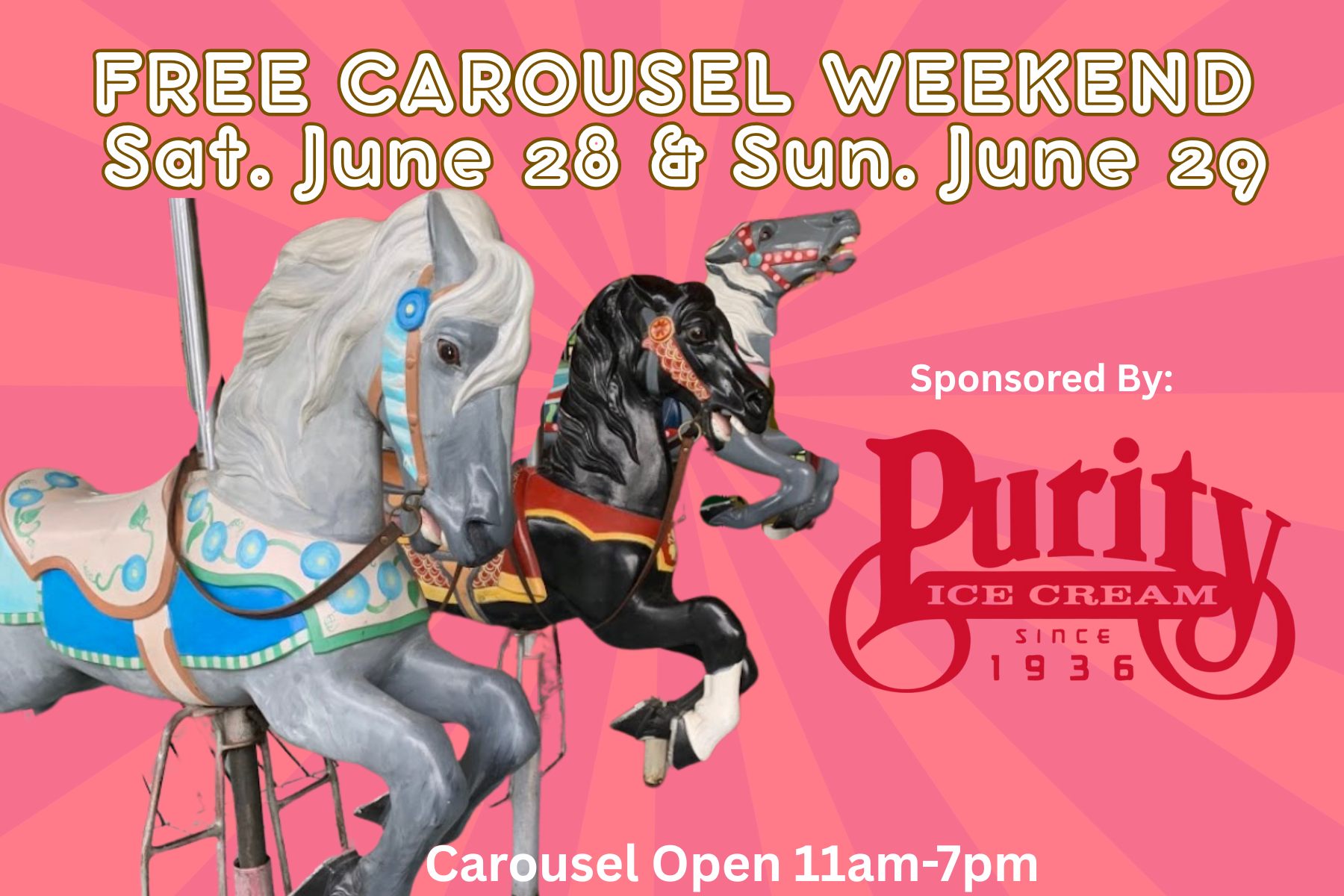 Friends - Free Carousel rides this coming weekend, June 28 and 29 ...