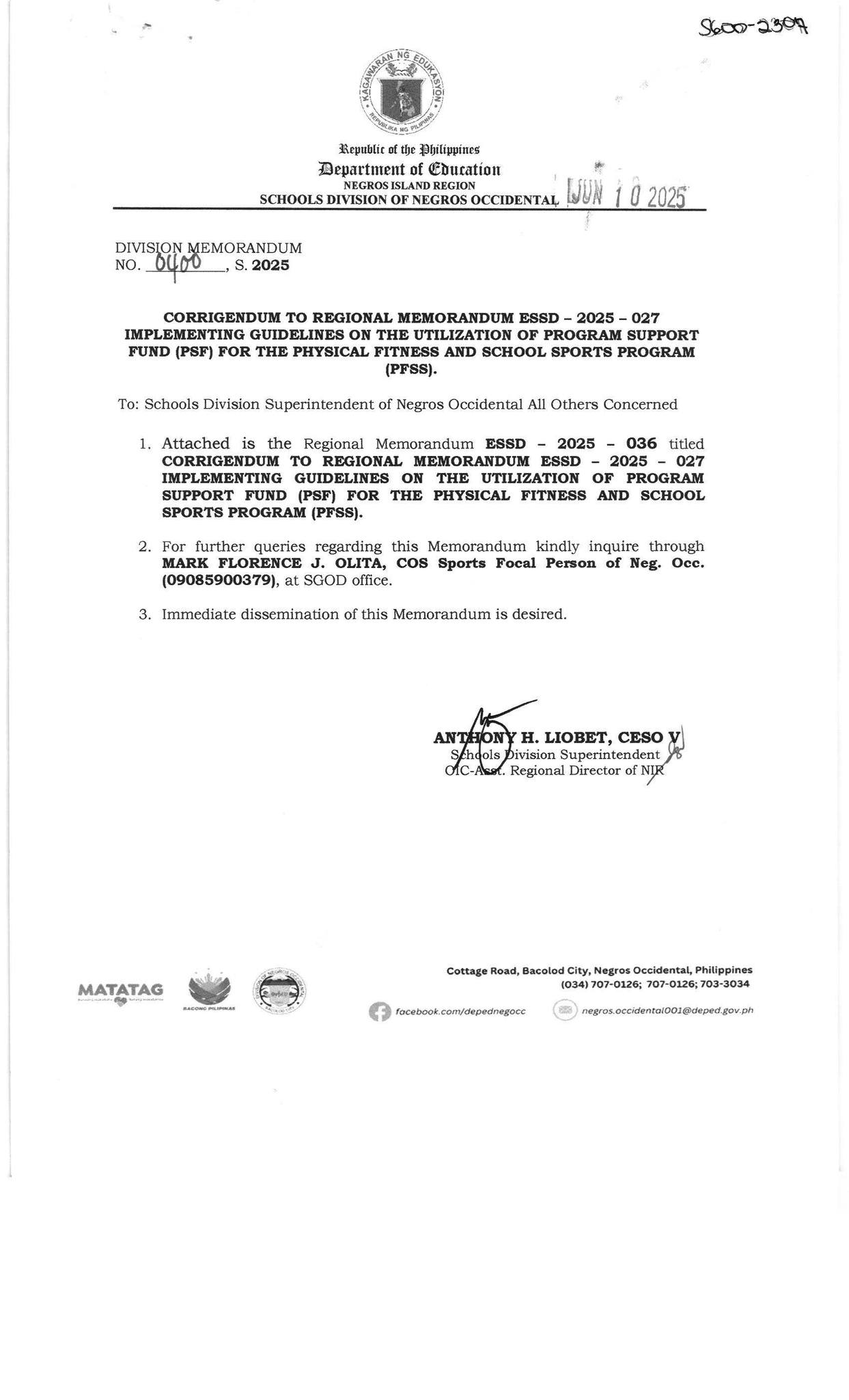 DEPED - Division... - DEPED - Division of Negros Occidental