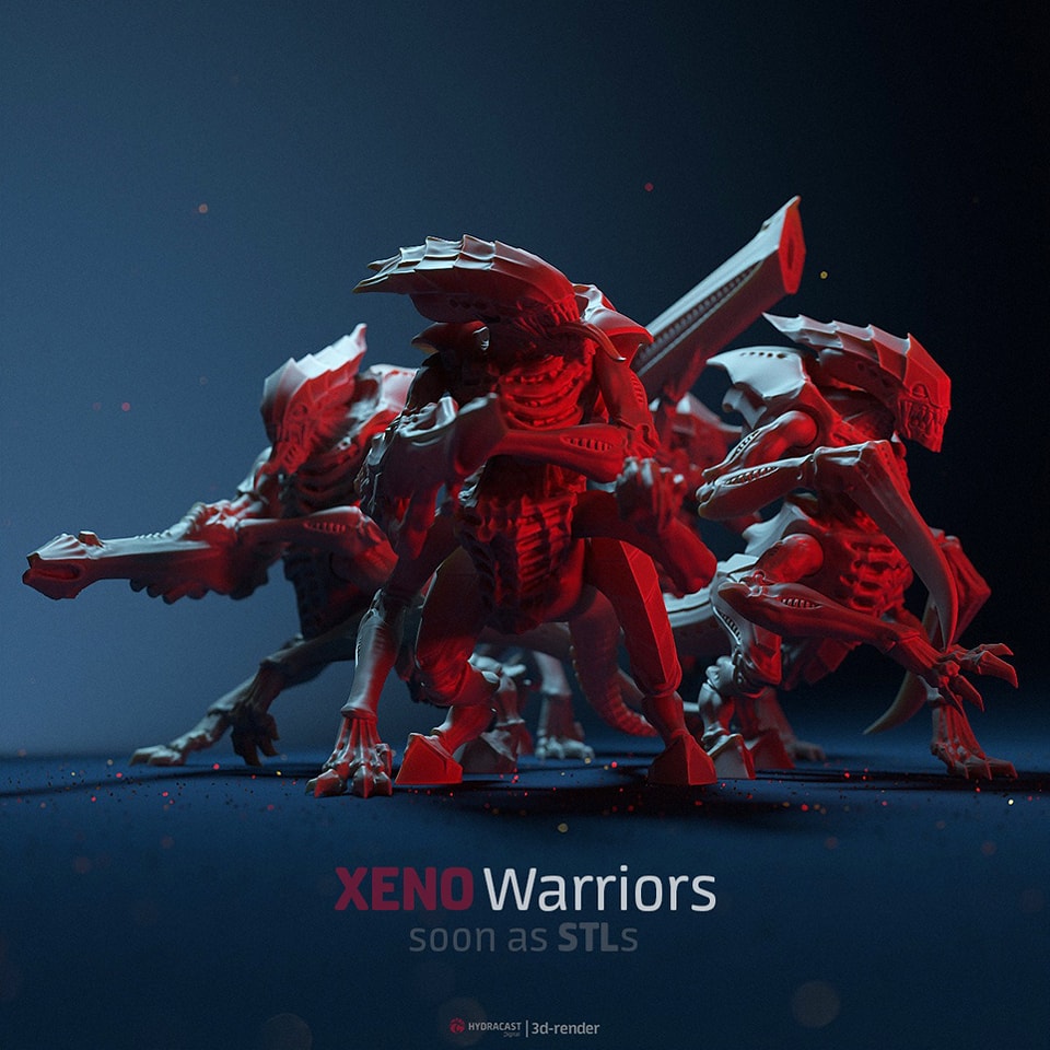Hydracast - My Xeno Warriors kit with all ranged and close-combat ...