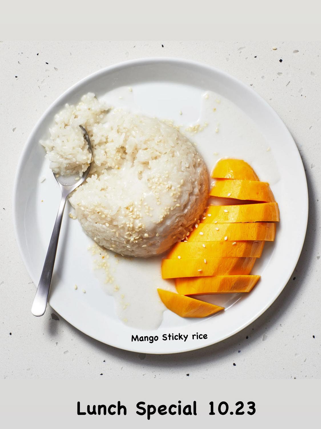 Asian - Lunch Special ! 10.23 Mango Sticky Rice | Facebook