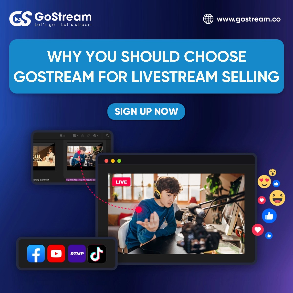 GoStream - 🔊 WHY YOU SHOULD CHOOSE GOSTREAM FOR LIVESTREAM... | Facebook
