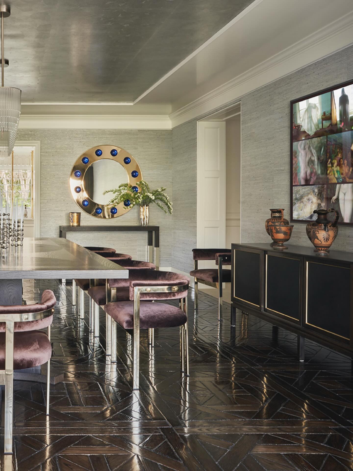 Torrey - The dining room of a restored 1930’s Beverly Hills estate, as ...