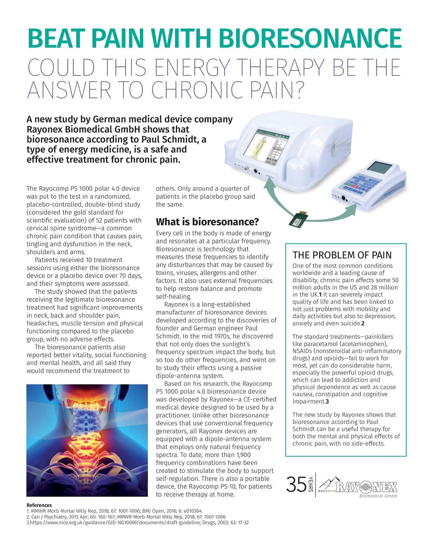 Rayonex - BEAT PAIN WITH BIORESONANCE ACCORDING TO PAUL SCHMIDT, To ...