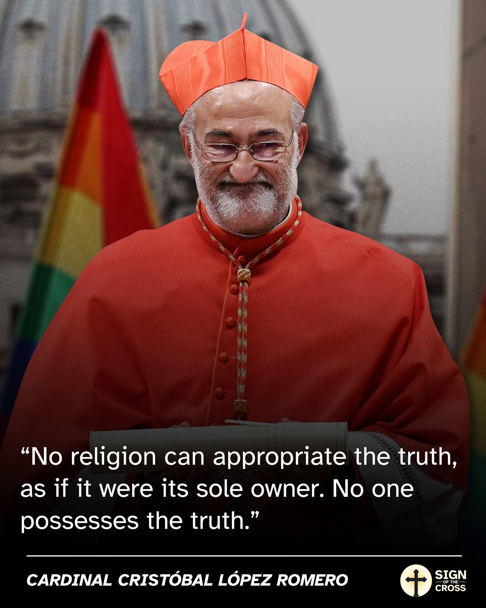 Heretical statement from a cardinal.... - Sign of the Cross | Facebook