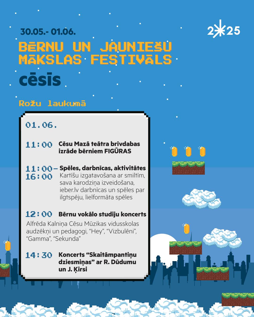 Cēsis - Jau rīt, 1. jūnijā, galvenā Bērnu un jauniešu mākslas festivāla ...