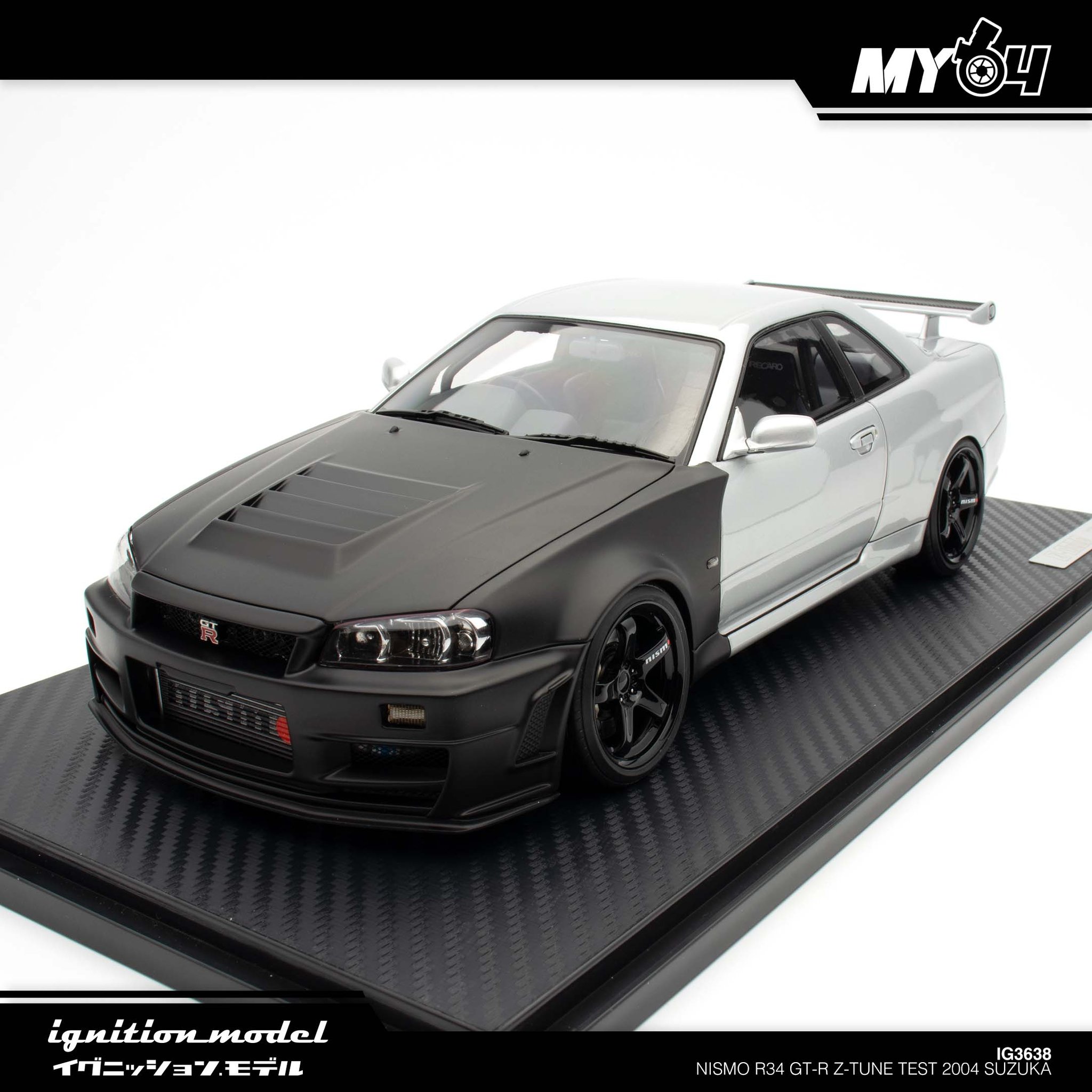 ▪️RESIN MODEL 1/18▪️ Nismo R34 GT-R Z-Tune Test 2004 Suzuka 