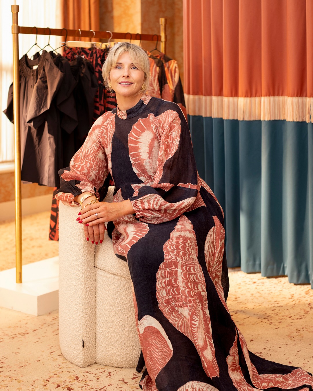 irish dress designers Spotlight on Design. We're excited to welcome @moonandmellow to Kildare Village for our Irish in Residence series ✨ Founded by Cliona O'Brien, discover the luxury day and nightwear brand @moonandmellow Fitted Stretch Satin Long Fancy embroidered dresses Color:Diamond Club-Misty Pink irish fashion