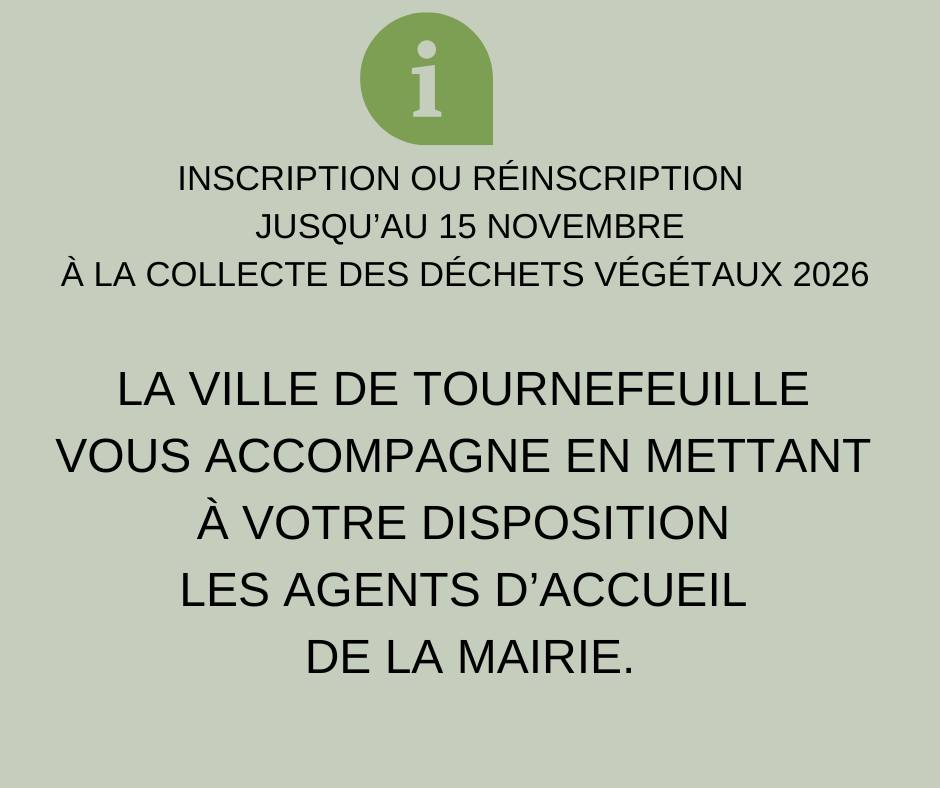 //Inscription au ramassage des... - Ville de Tournefeuille | Facebook