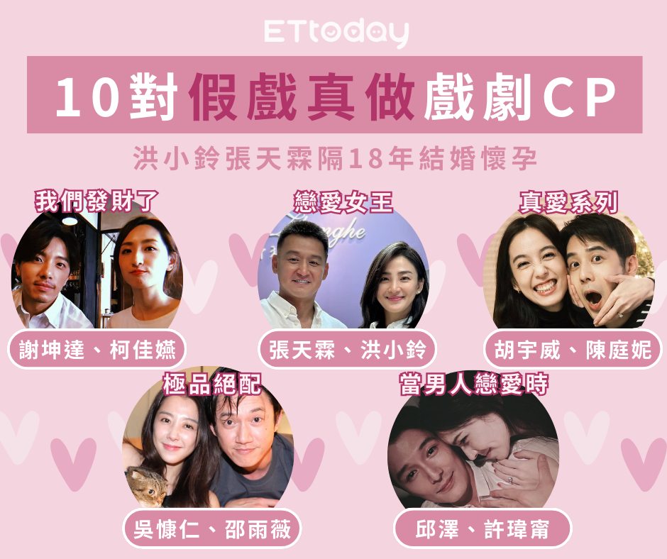ETtoday星光雲 - 【#洪小鈴 #張天霖 試片「真吻」…隔18年結婚懷孕！ 10對假戲真做戲劇CP】... | Facebook